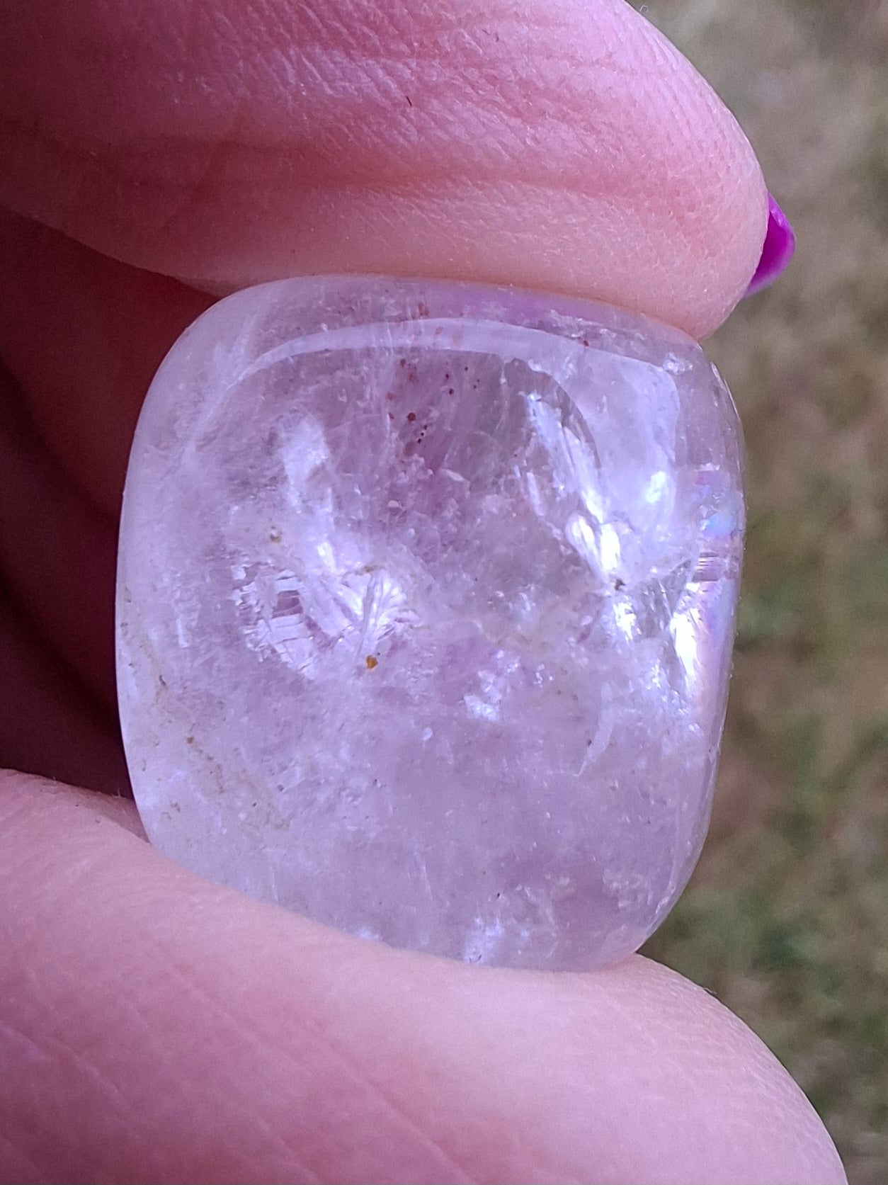 Clear Quartz, Tumble Stone, Crystal 🌈 (Ref: T26)