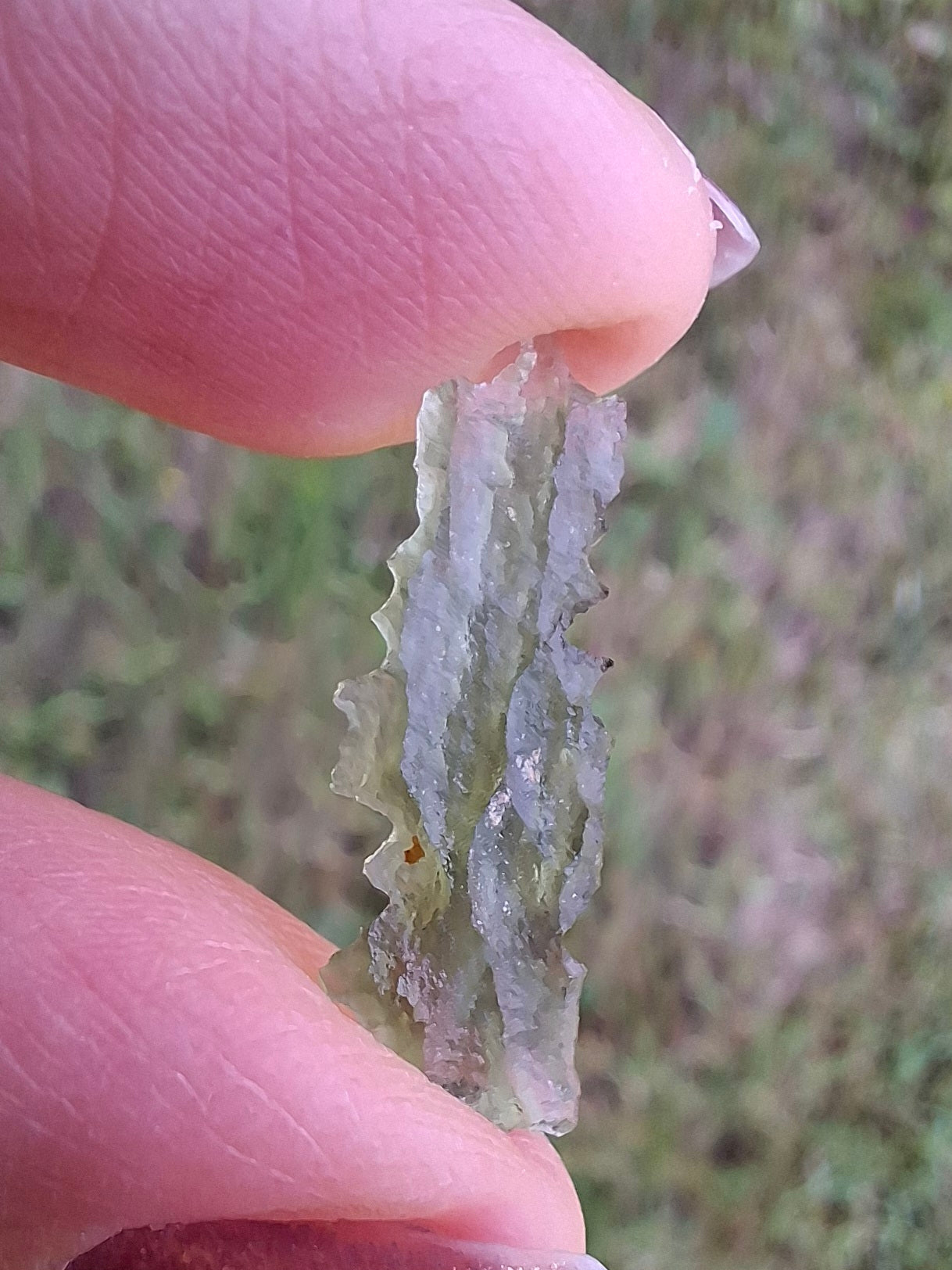Moldavite Piece, 0.33g, Tektite (Ref: 1488)