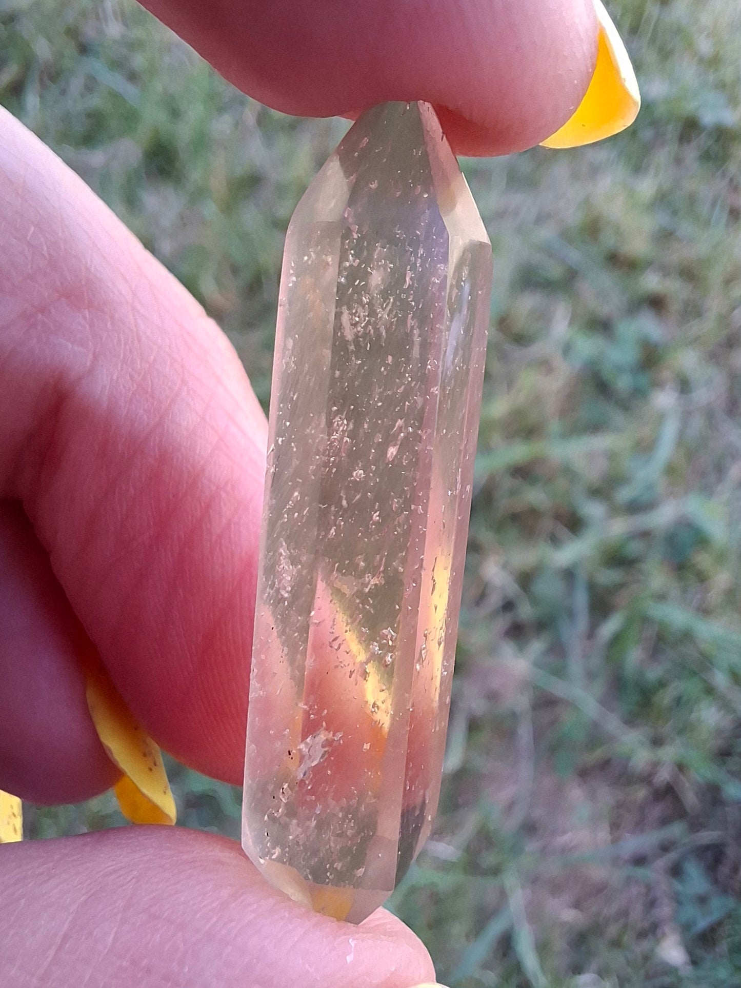 Libyan Desert Glass DT Carving, 4.22g, Tektite (Ref: LDT6)