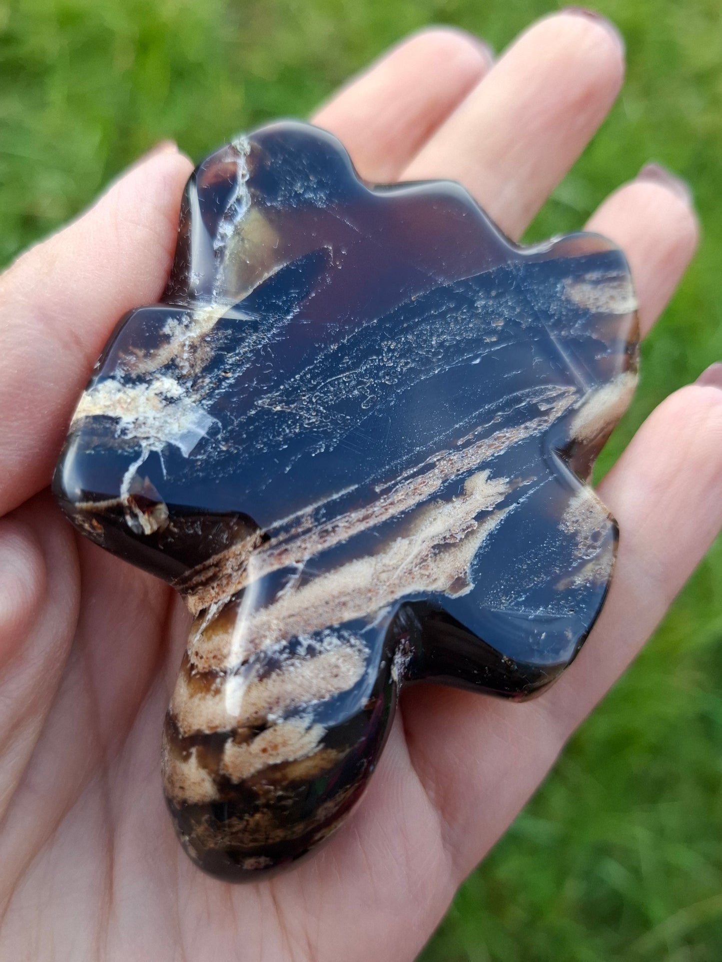 Red Amber Turtle, 50.00g, Carving, Fossil (Ref: TT6)
