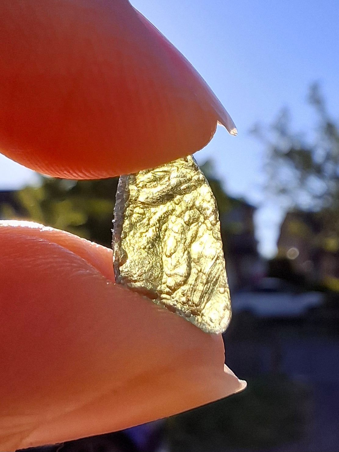 Moldavite Piece, 0.59g, Tektite (Ref: 1413)