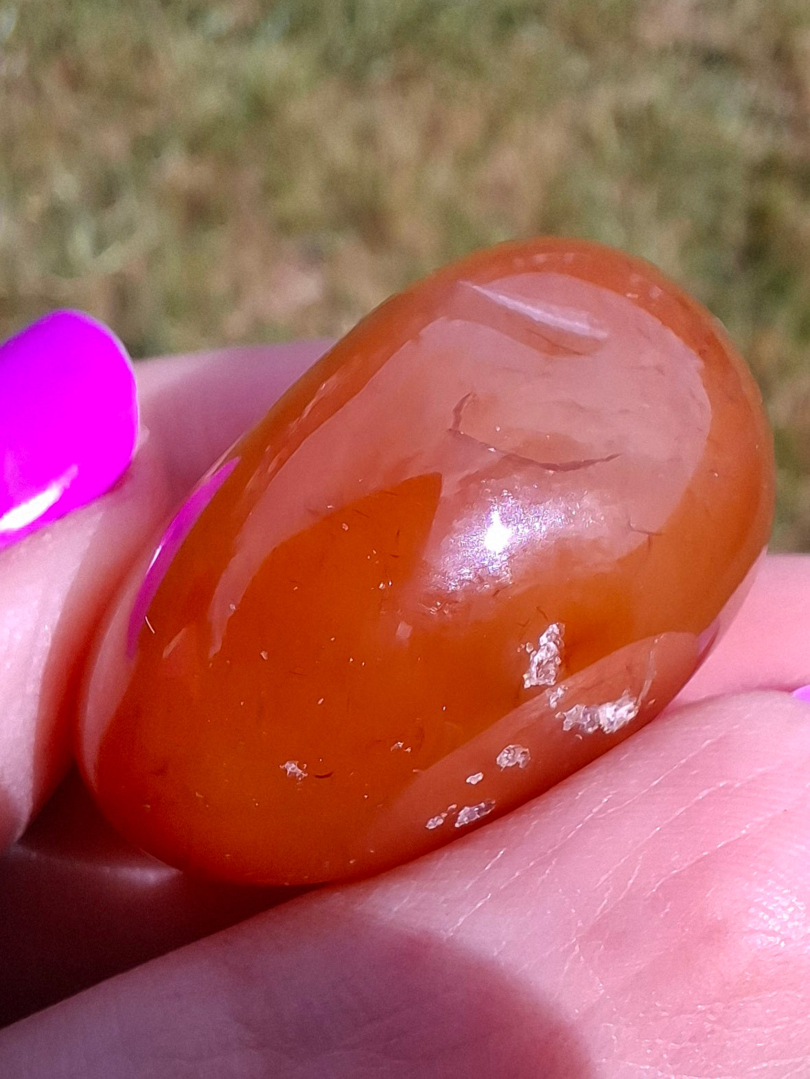 Carnelian, Tumble Stone, Crystal (Ref: T65)