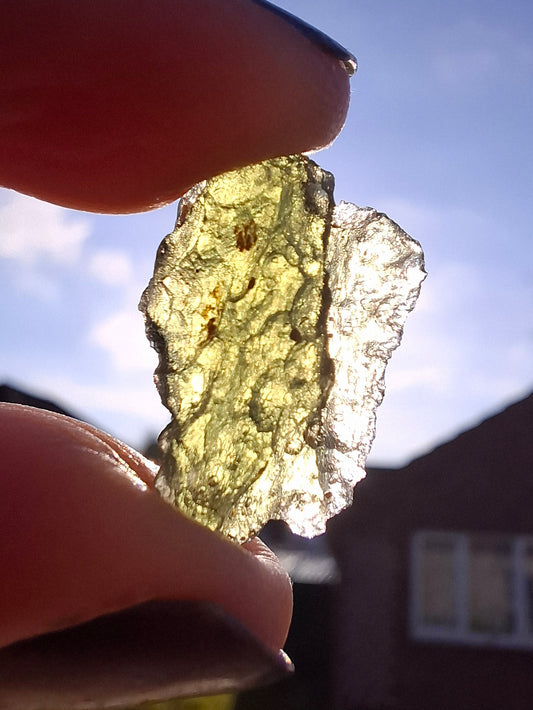 Moldavite Piece, NESMEN LES, 1.90g, Tektite (Ref: 848)