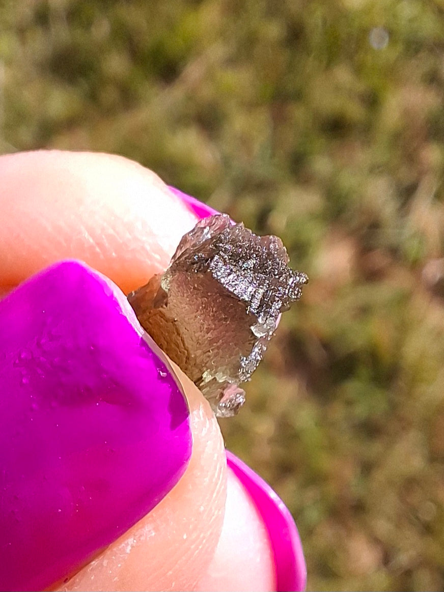 Moldavite small Piece, 0.39g, Tektite (Ref: 1431)