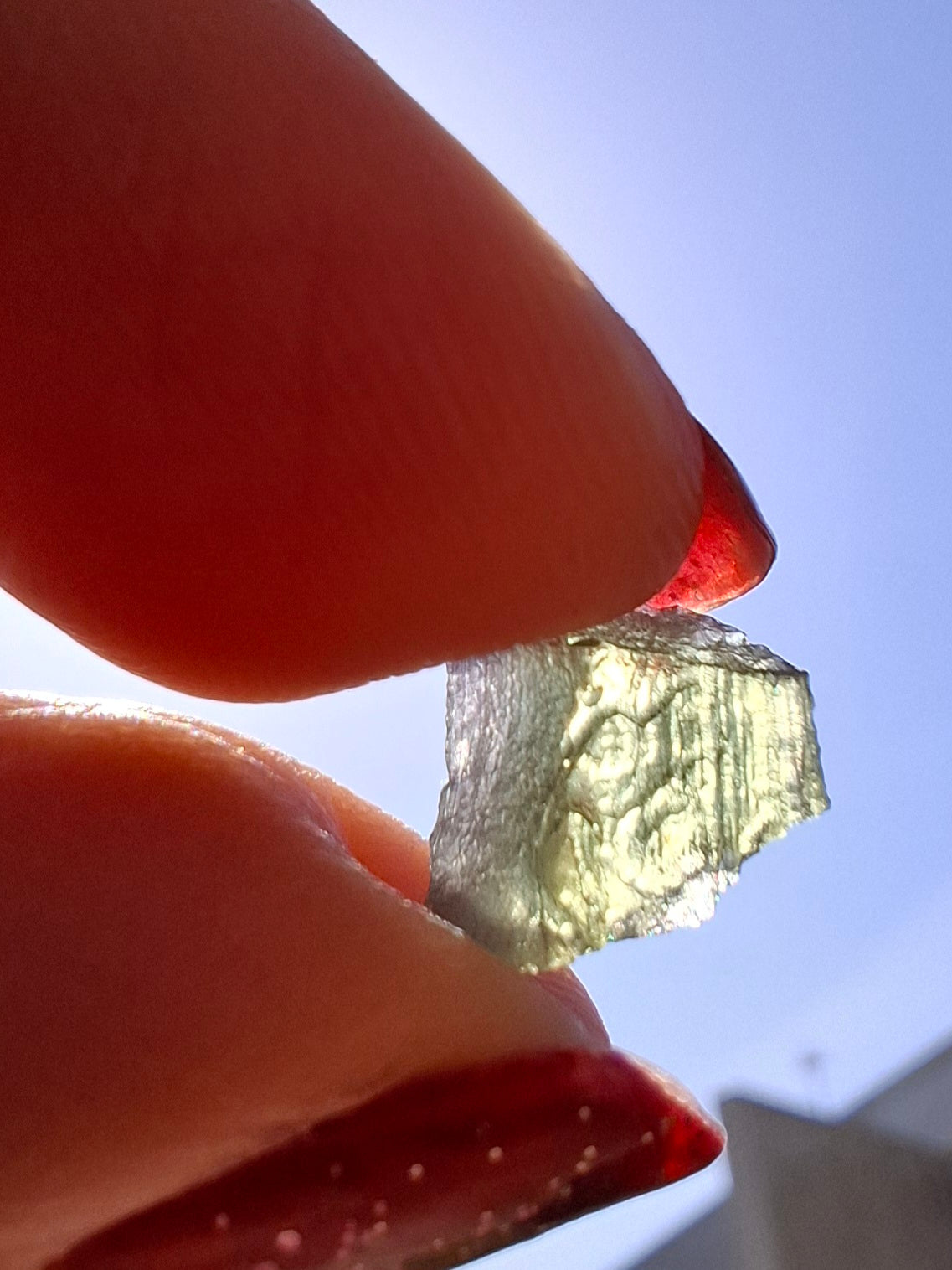 Moldavite small Piece, 0.37g, Tektite (Ref: 1478)