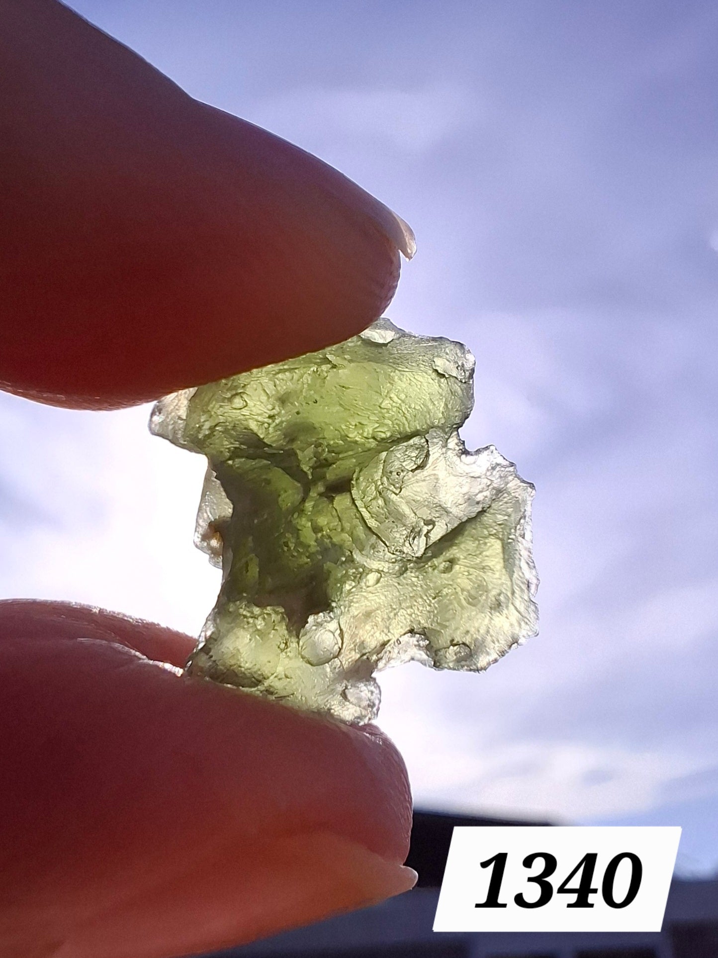 Moldavite Piece, 1.90g, Tektite (Ref: 1340)