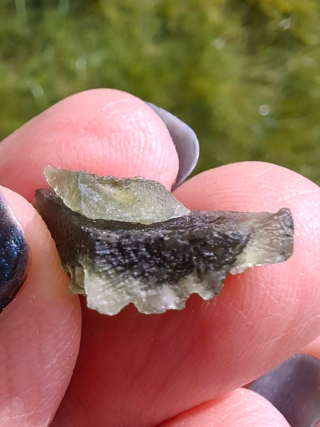 Moldavite Piece, 1.65g, Tektite (Ref: 1387)