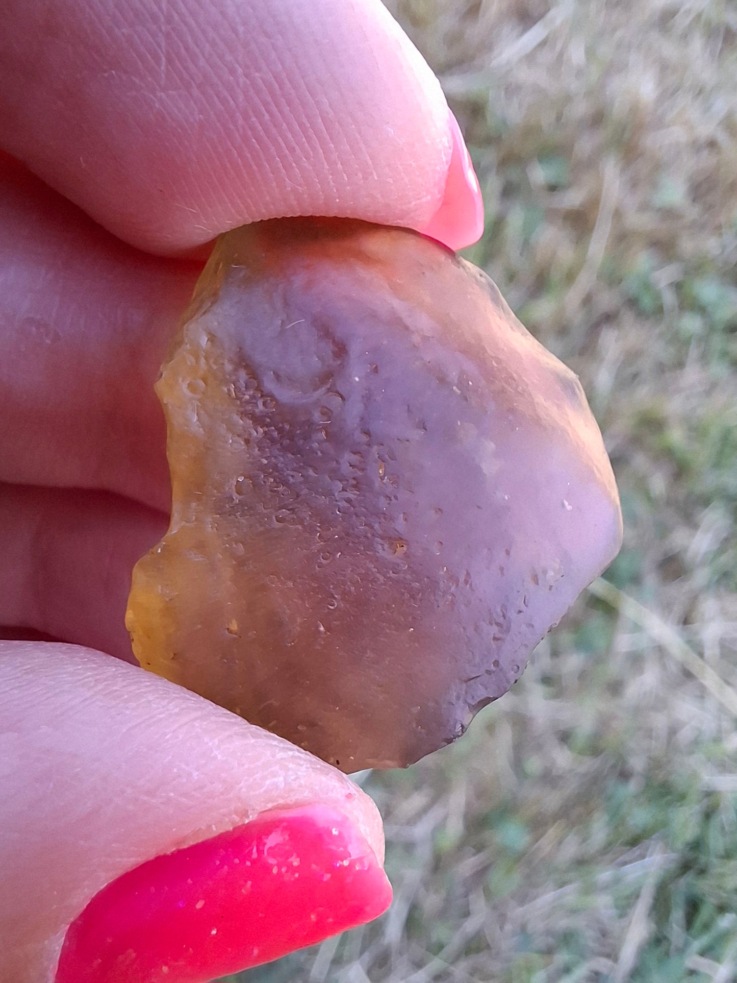 Libyan Desert Glass (darker) Piece, 4.84g, Tektite (Ref: L1360)