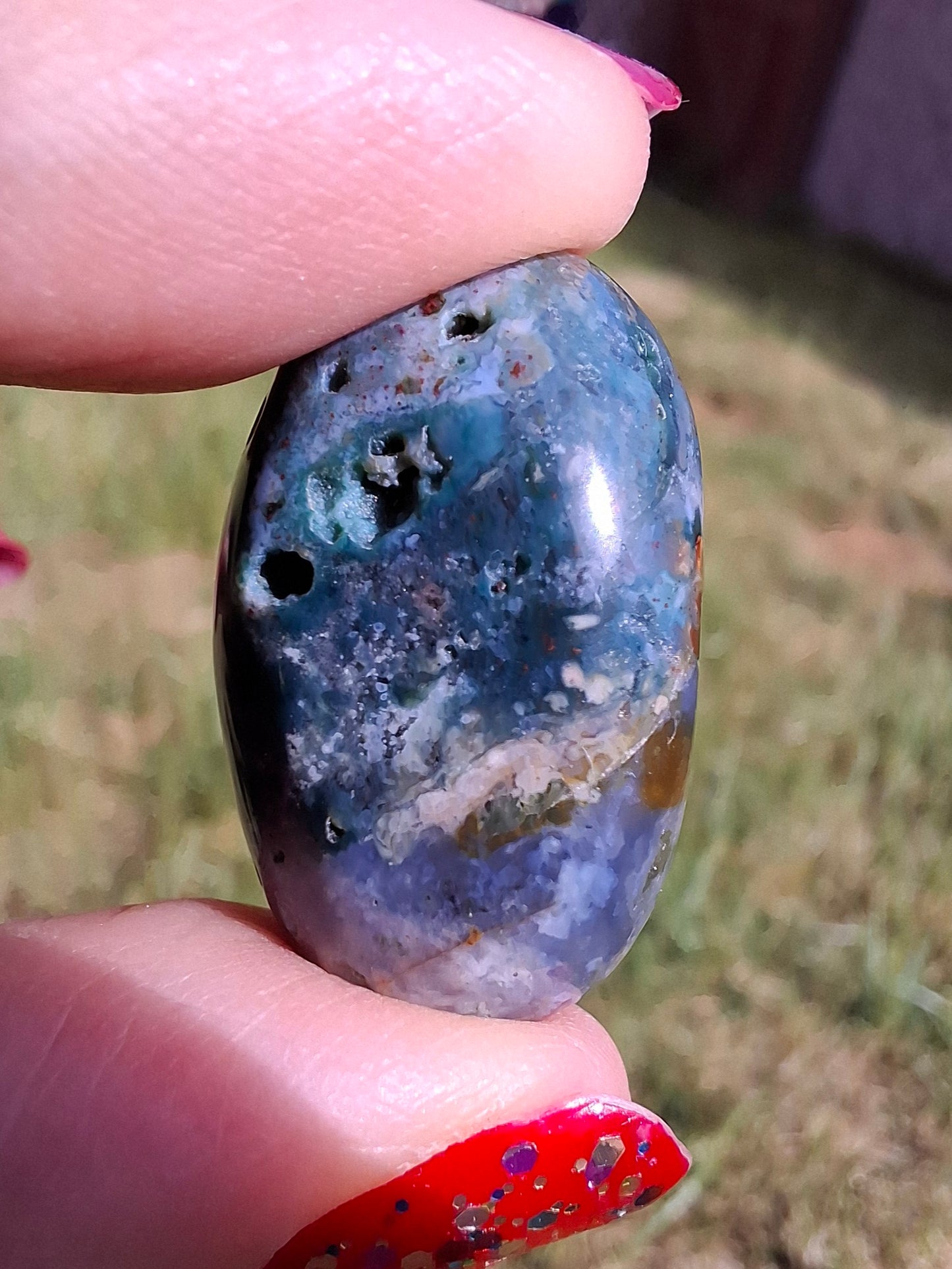 Ocean Jasper, Tumble Stone, Crystal (Ref: T200)