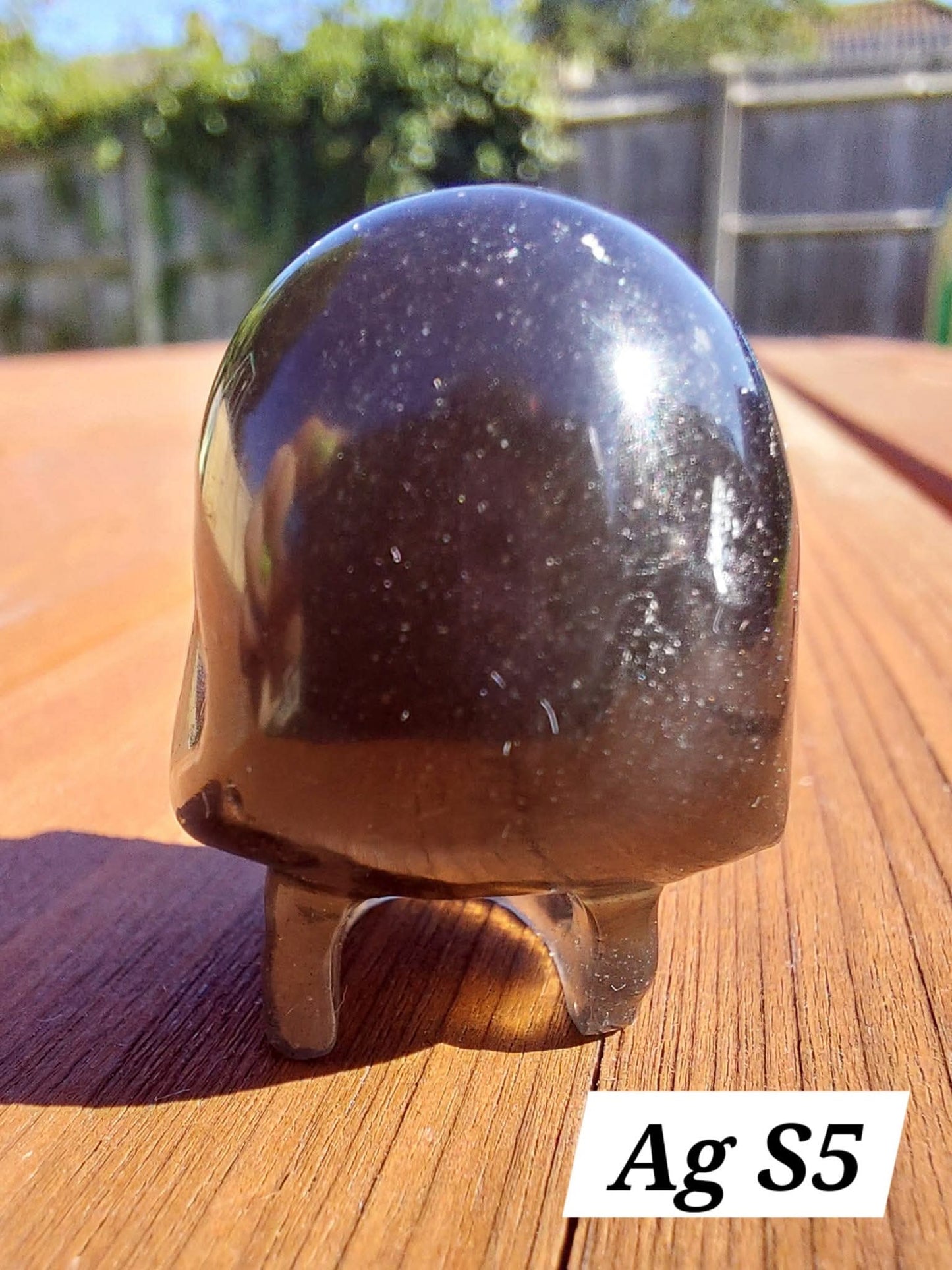 Agni Manitite SKULL Carving, 14.54g, Crystal (Ref: Ag S5)