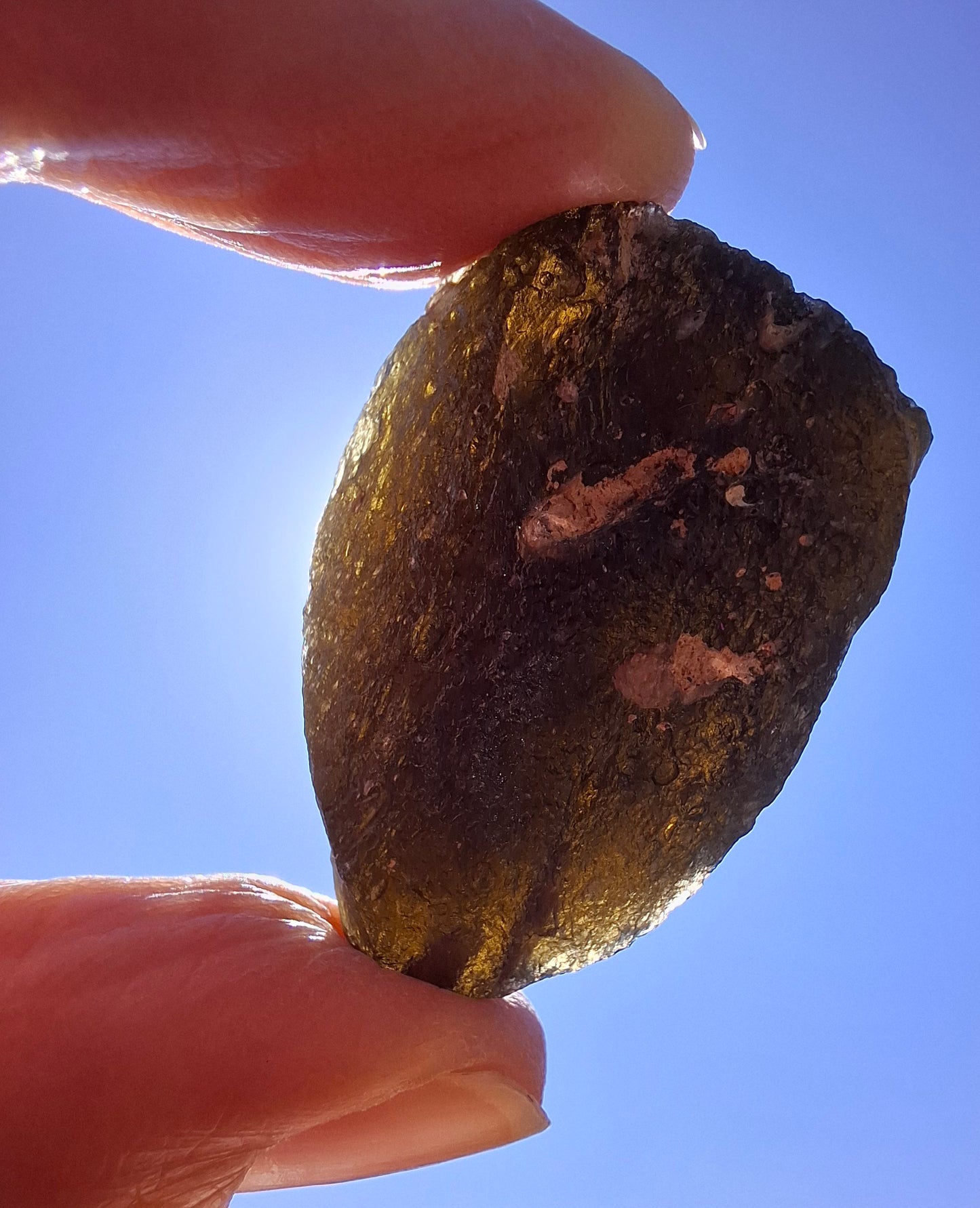 Moldavite Piece, JAKULE, 18.55g, Tektite (Ref: 1172)