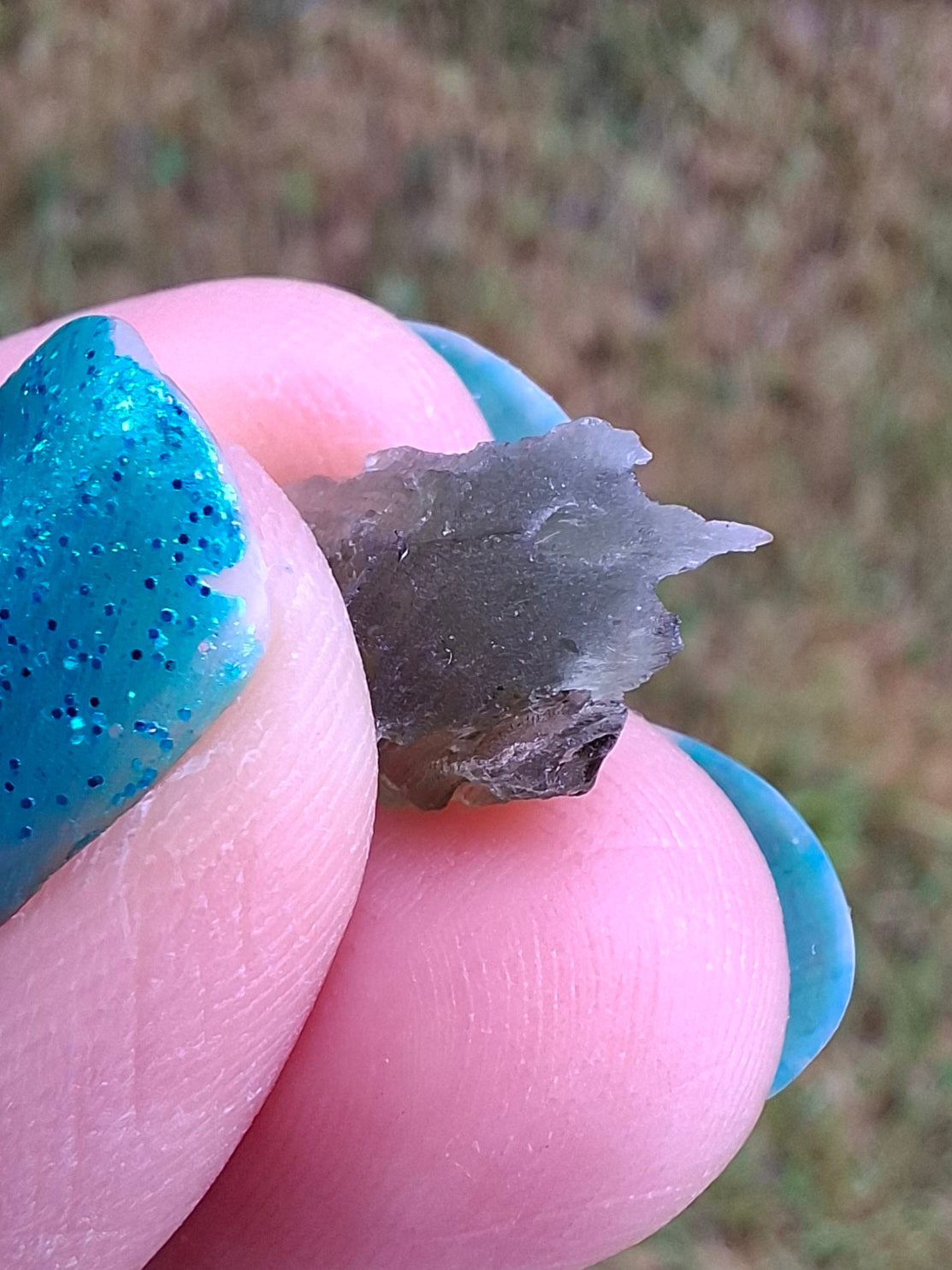 Moldavite Piece, 0.74g, Tektite (Ref: 1417)