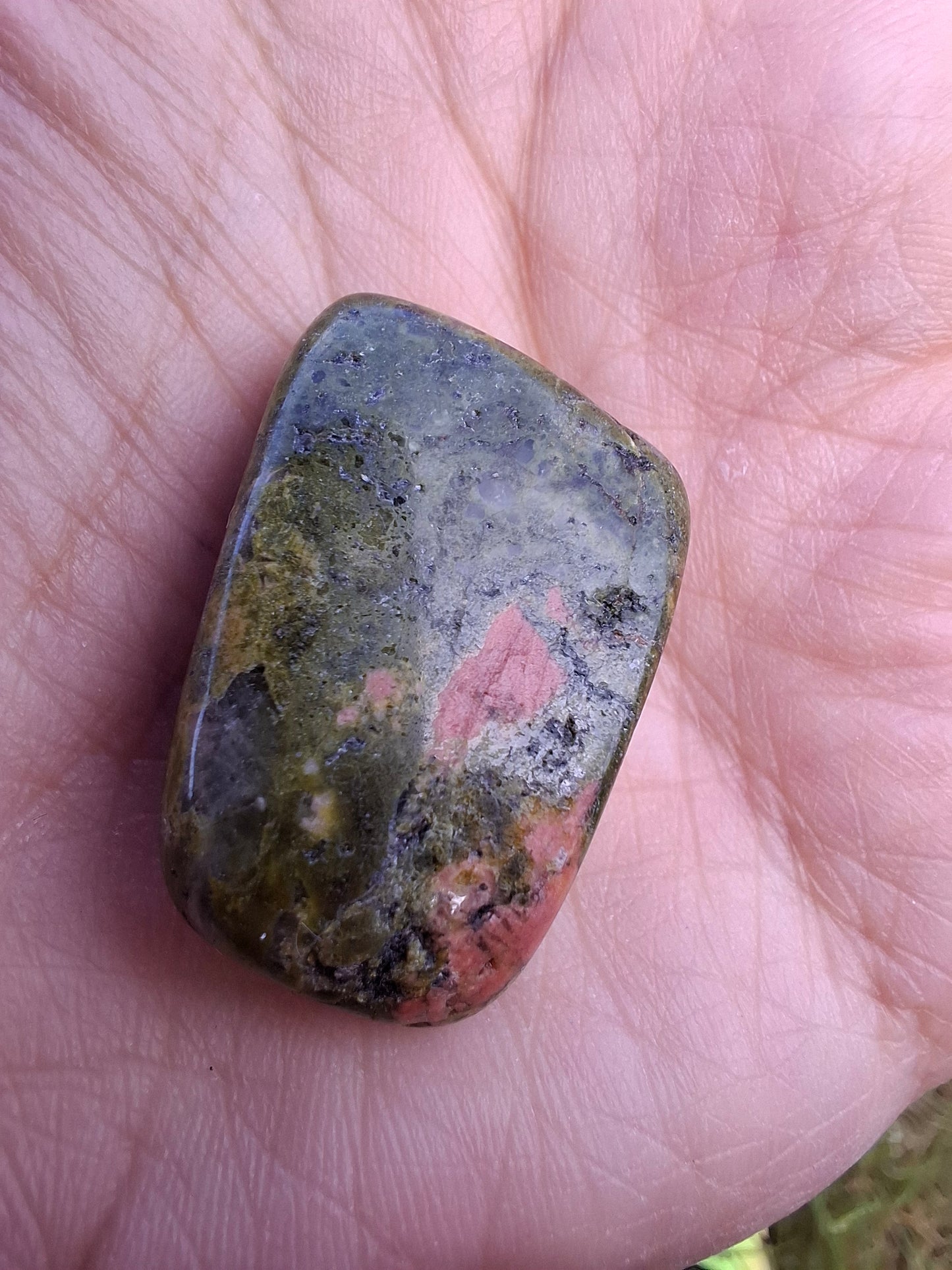 Unakite, Tumble Stone, Crystal (Ref: T184)