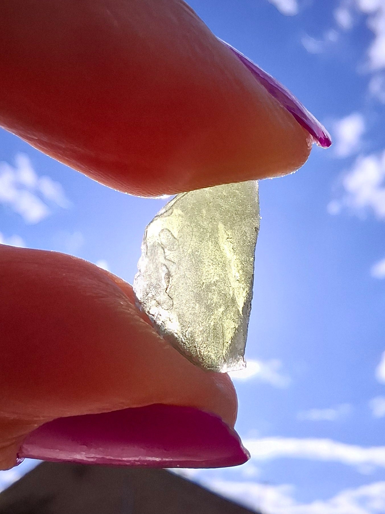 Moldavite Piece, 0.79g, Tektite (Ref: 1441)