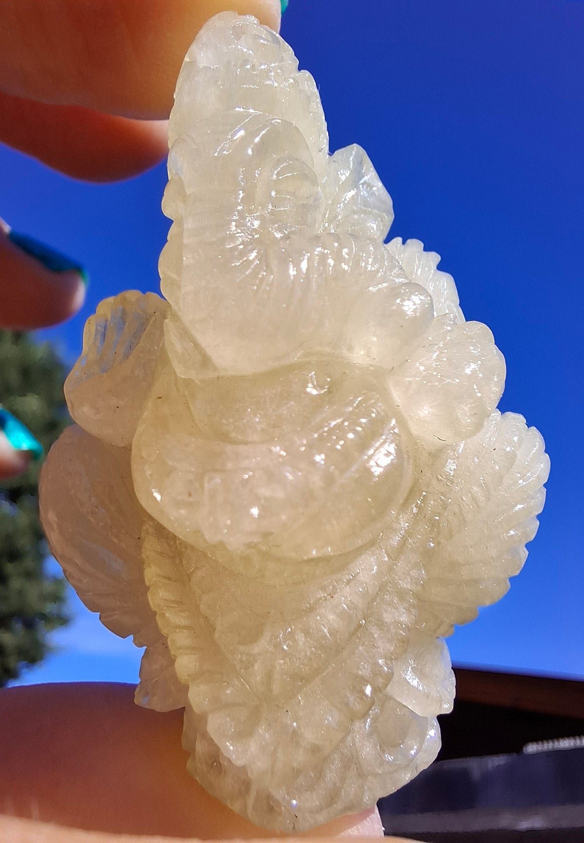 Libyan Desert Glass GANESHA craving, 31.21g, Tektite (Ref: Ganesha2)