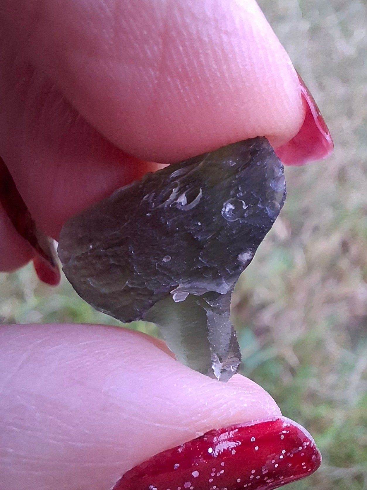 Moldavite Piece, 1.68g, Tektite (Ref: 1468)