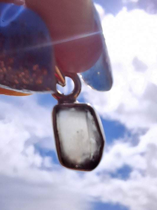 Moldavite Pendant, 925 Silver, Tektite (Ref: P80)
