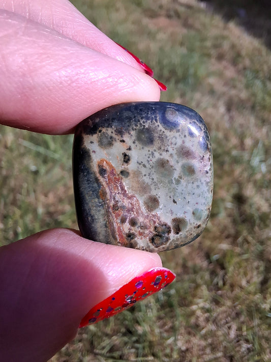 Kambaba Jasper, Tumble Stone, Crystal (Ref: T162)