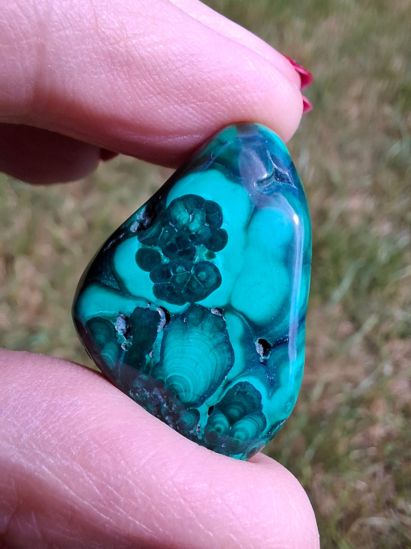 Malachite, Tumble Stone, Crystal (Ref: T157)