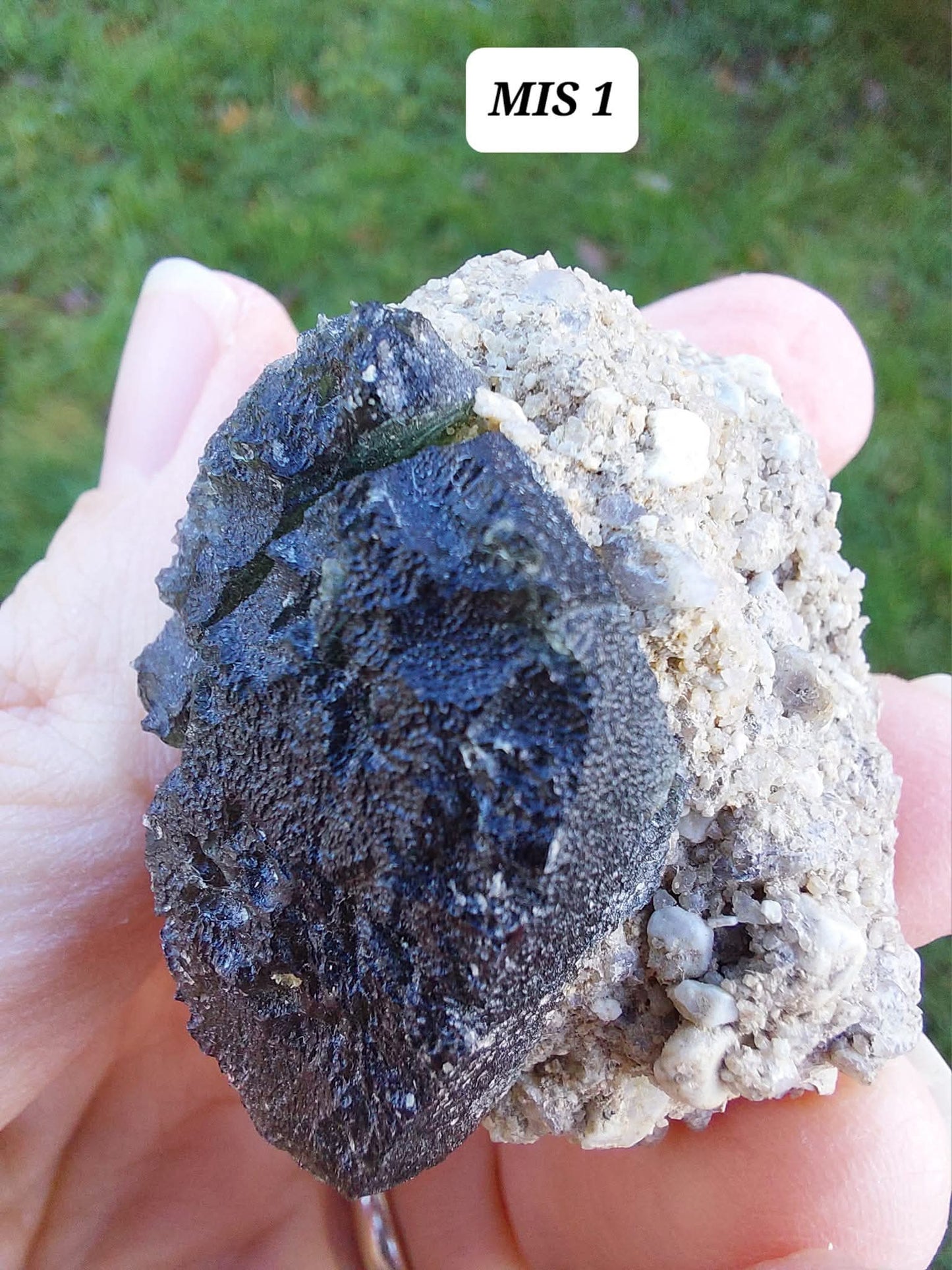 Moldavite In-Situ (in matrix), Besednice, Est-13g, Tektite (Ref: MIS1)