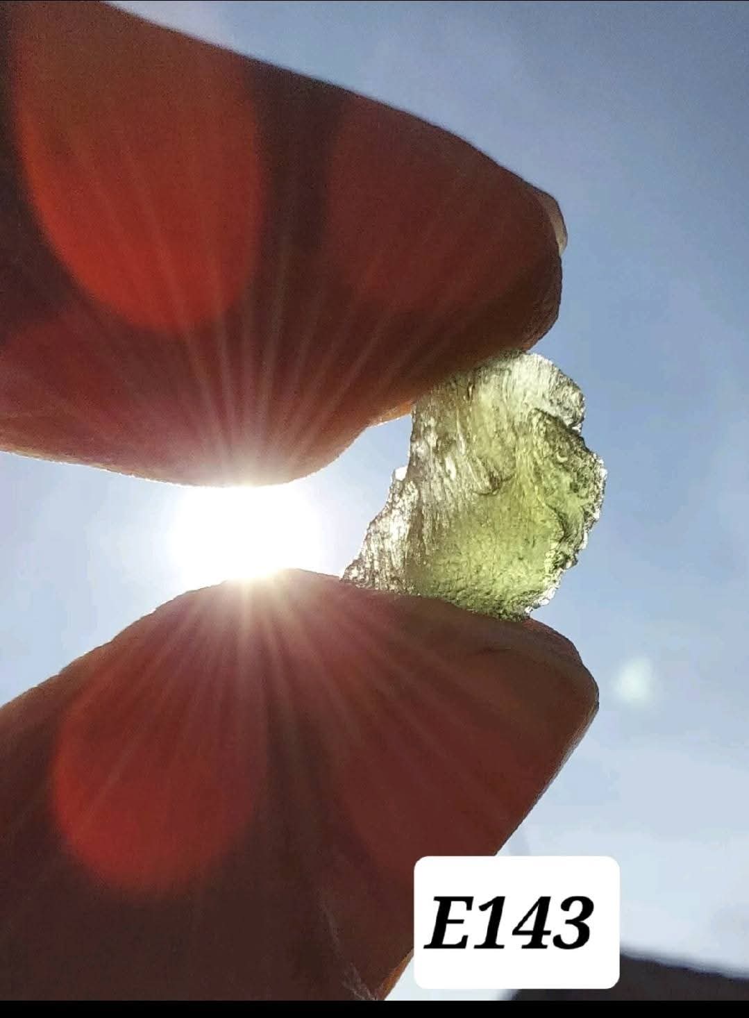 Moldavite Piece, 0.58g, Tektite (Ref: E143)