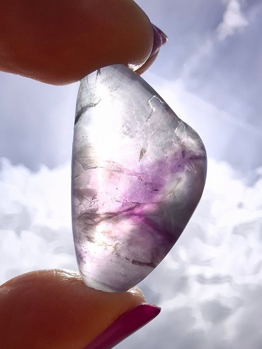 Fluorite, Tumble Stone, Crystal (Ref :T46)
