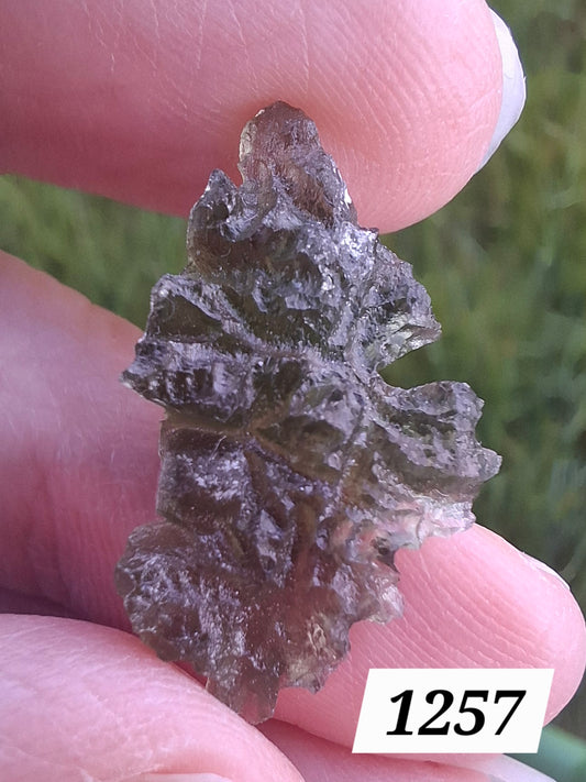 Moldavite Piece, JEZKOVNA BESEDNICE, 1.89g, Tektite (Ref: 1257)