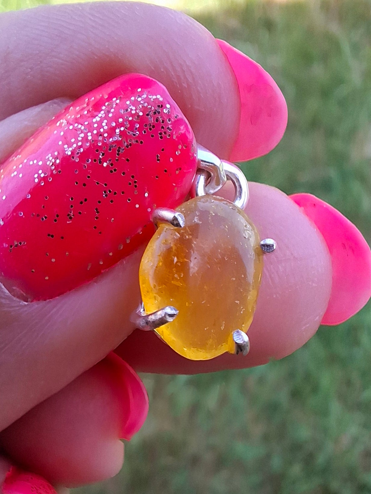 Baltic Amber Pendant, 925 Silver, Fossil (Ref: AP26)