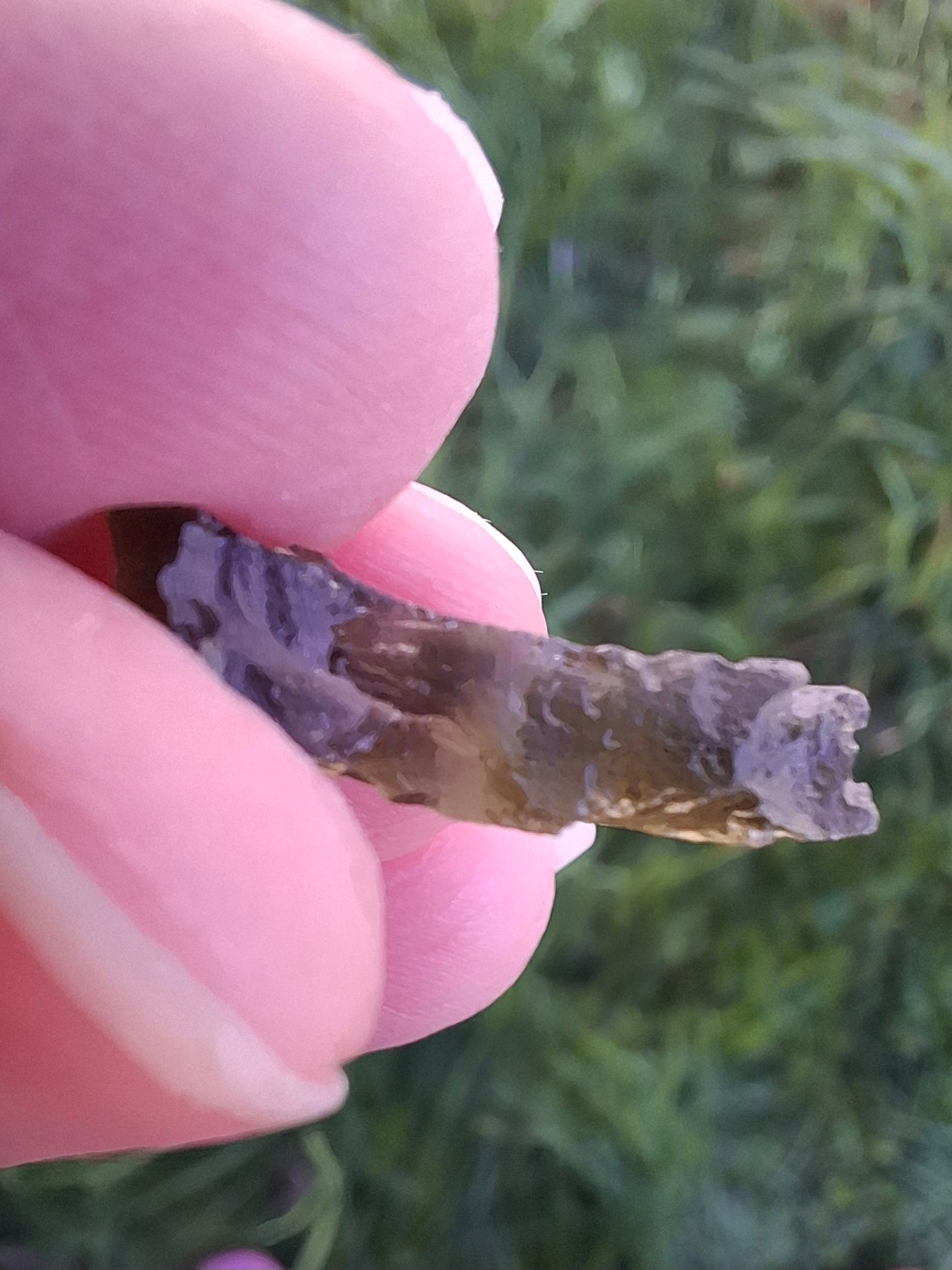 DRILLED, Moldavite Piece, 0.90g, Tektite (Ref: D14)