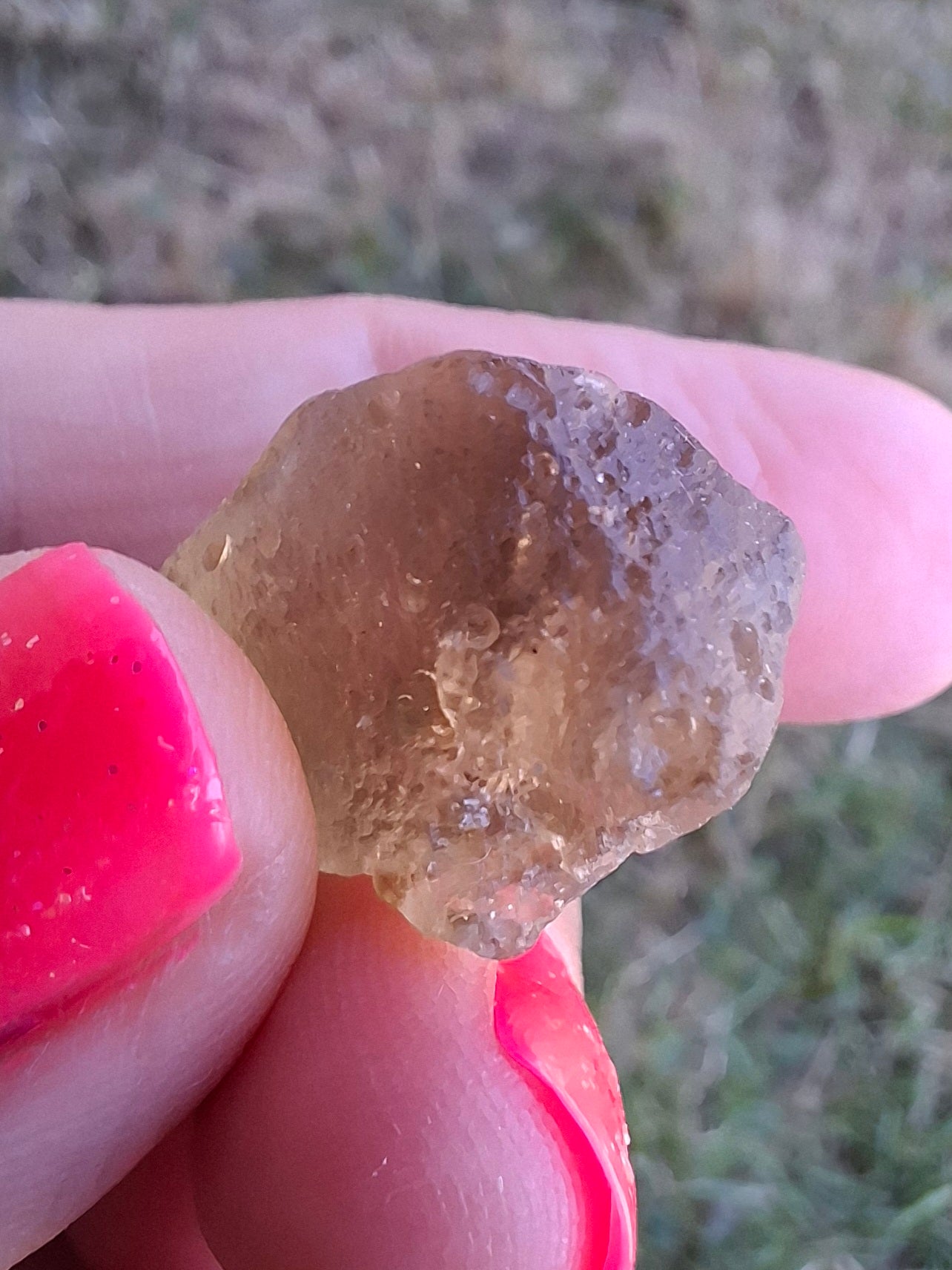 Libyan Desert Glass (darker) Piece, 7.32g, Tektite (Ref: L1369)