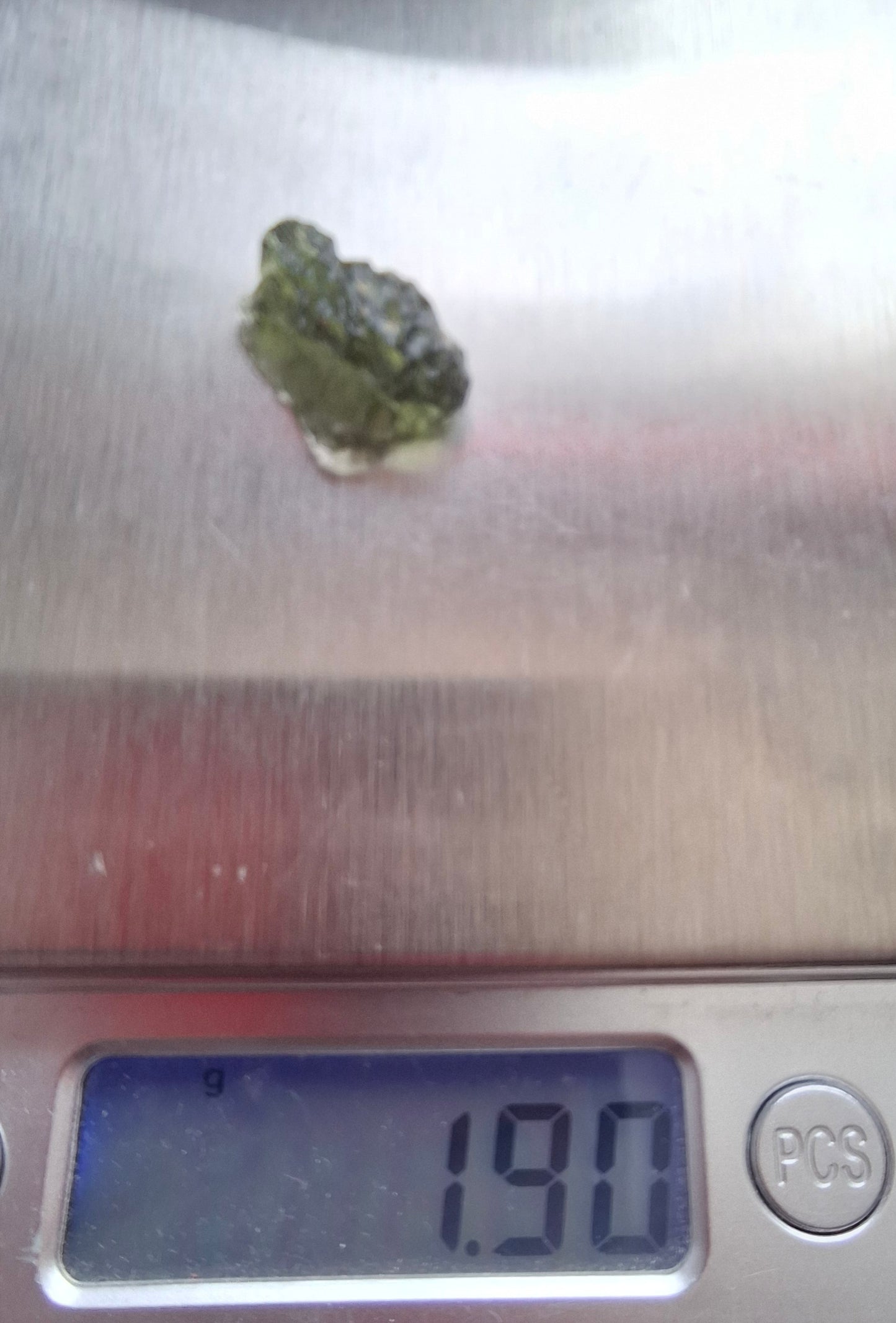 Moldavite Piece, NESMEN LES, 1.90g, Tektite (Ref: 848)