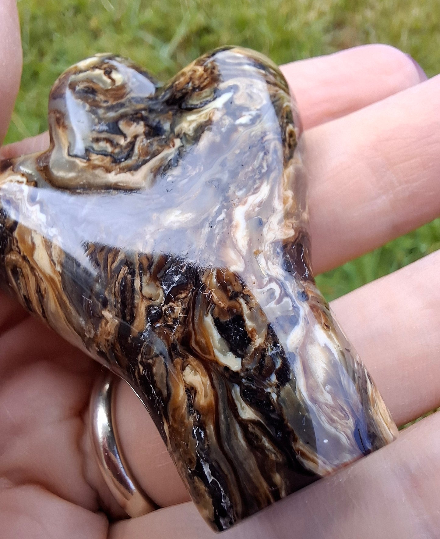 Red Amber Angel, 17.96g, Carving, Fossil (Ref: AA2)