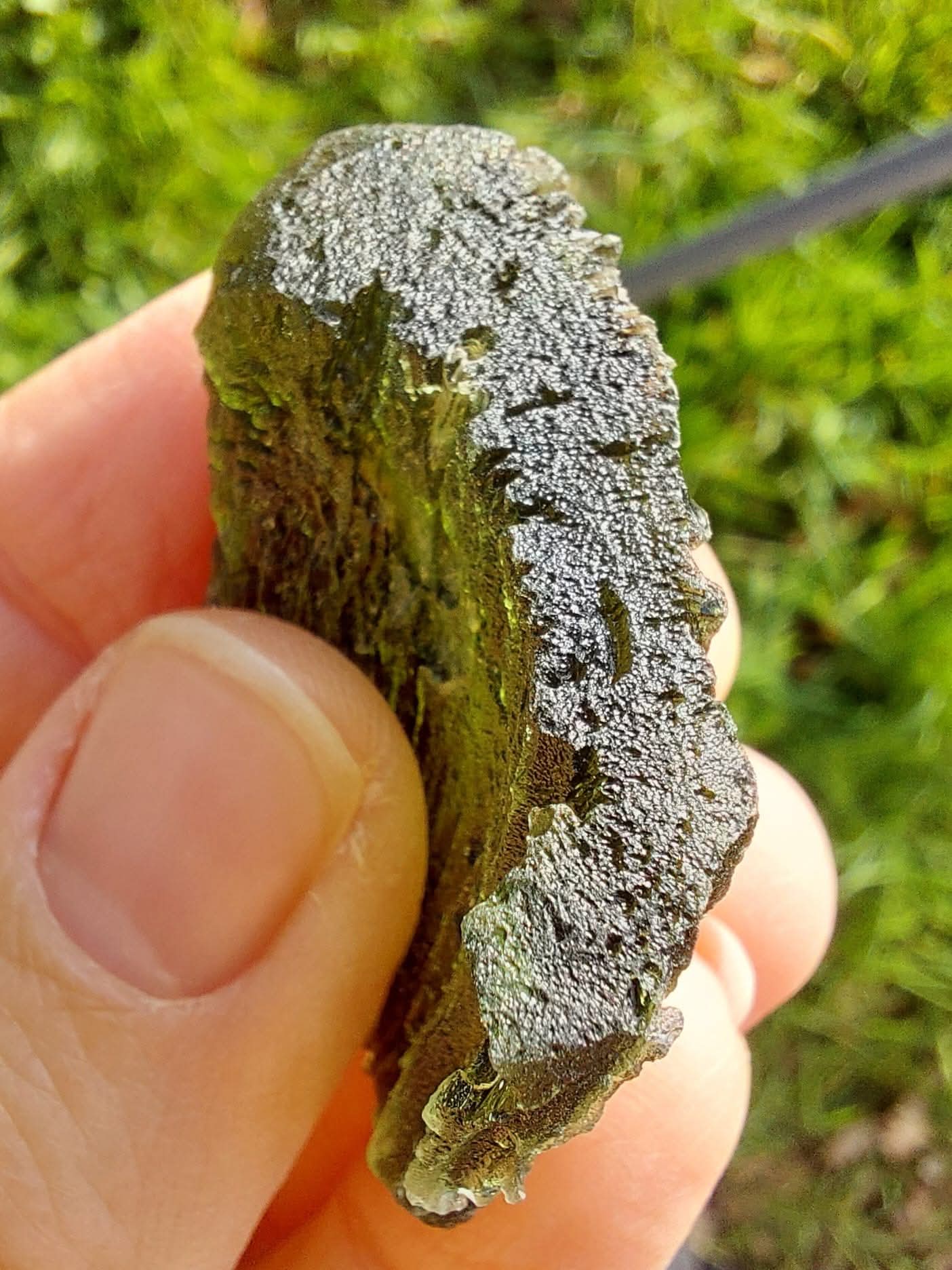 Moldavite Piece, NOVA HOSPODA, 18.15g, Tektite (Ref: 1041)