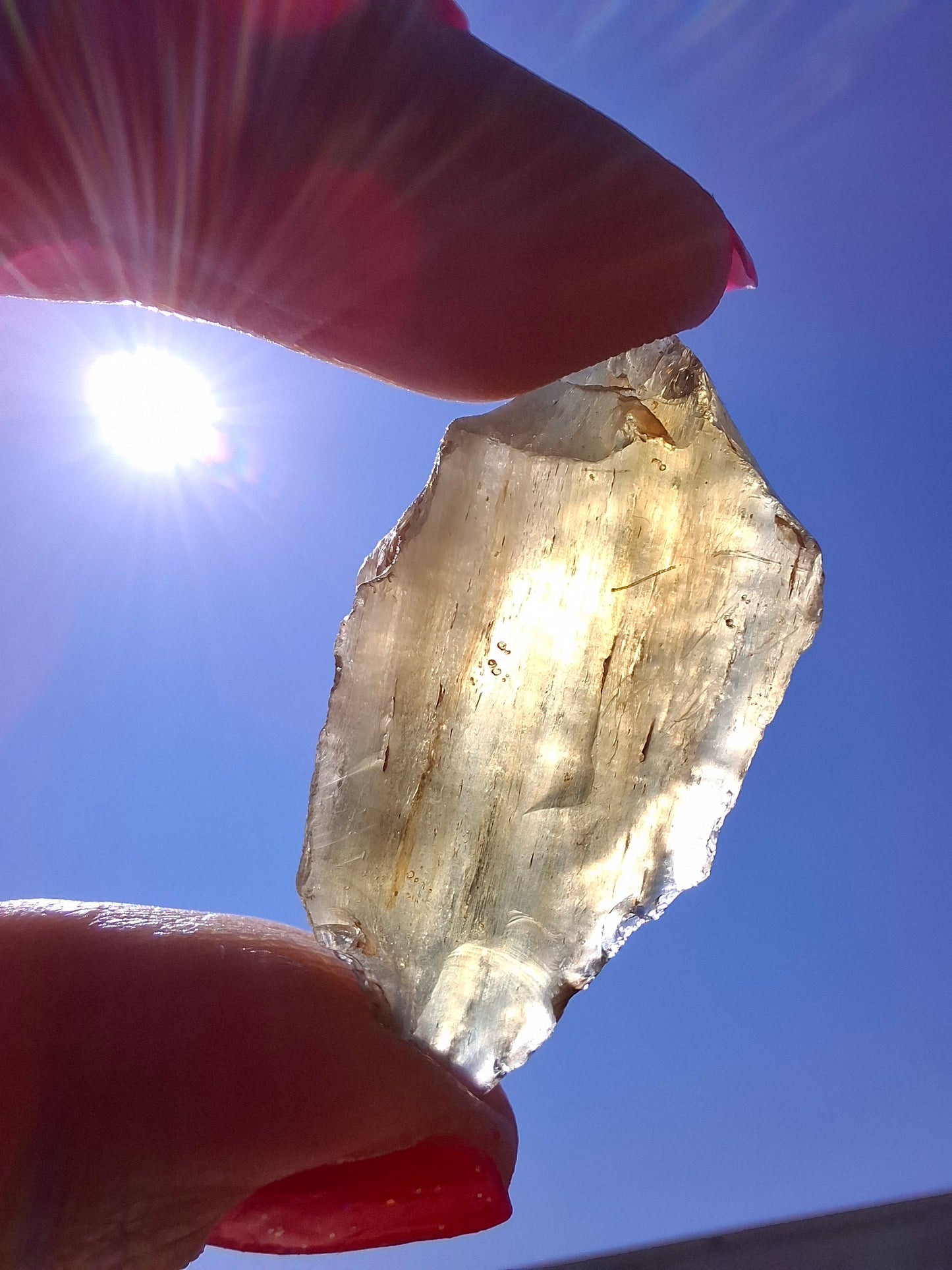Libyan Desert Glass (darker) Piece, 8.34g, Tektite (Ref: L1370)
