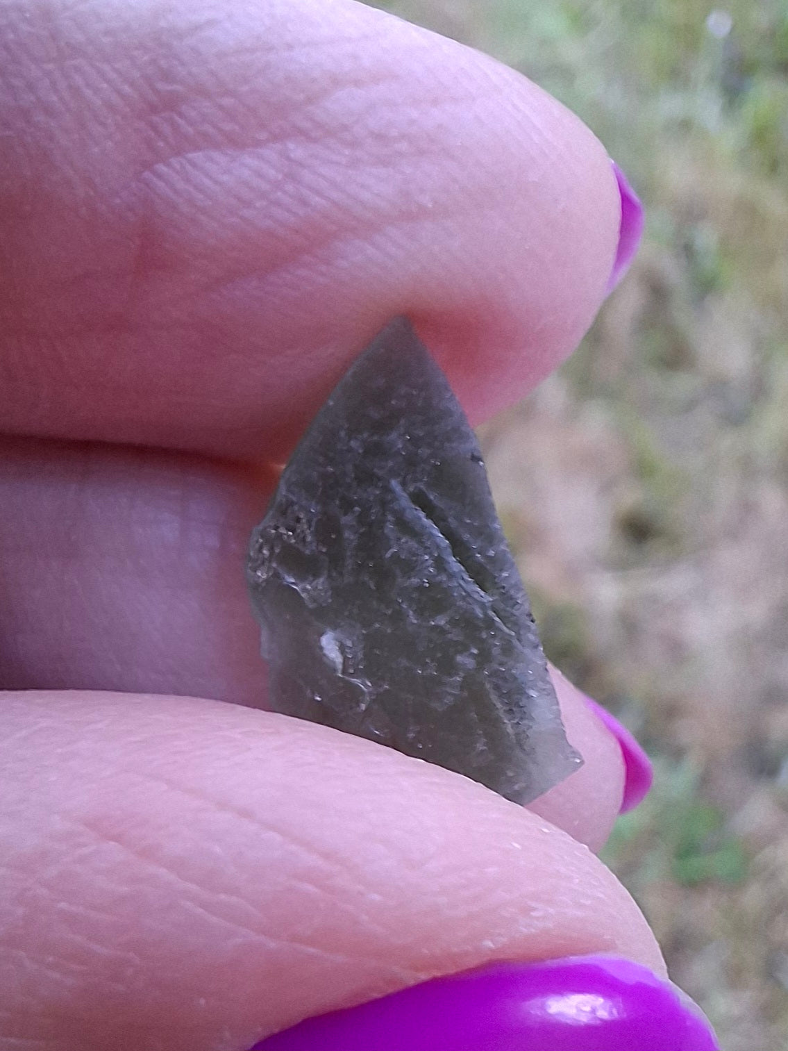 Moldavite Piece, 0.79g, Tektite (Ref: 1441)