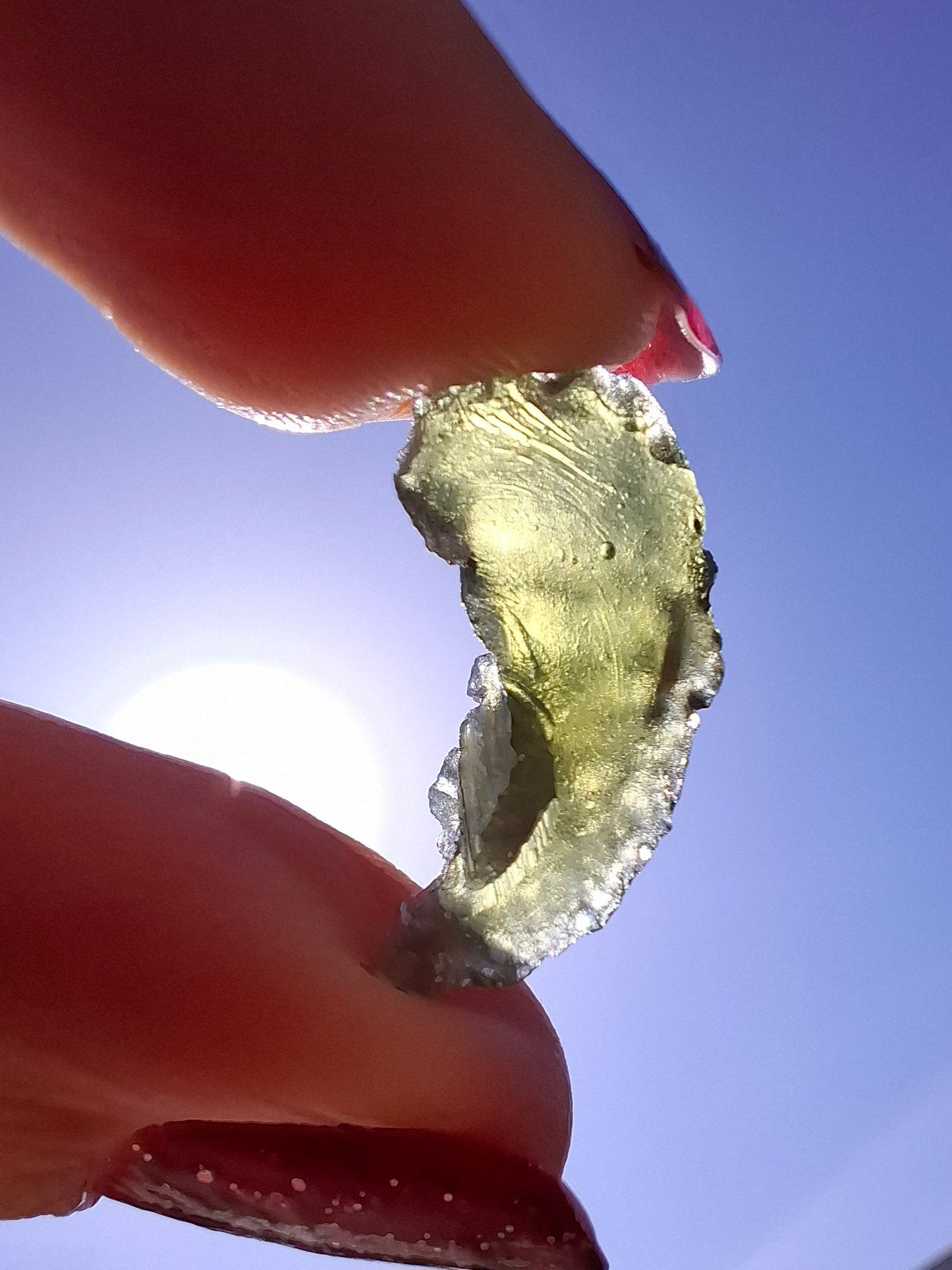 Moldavite Piece, 1.25g, Tektite (Ref: 1470)