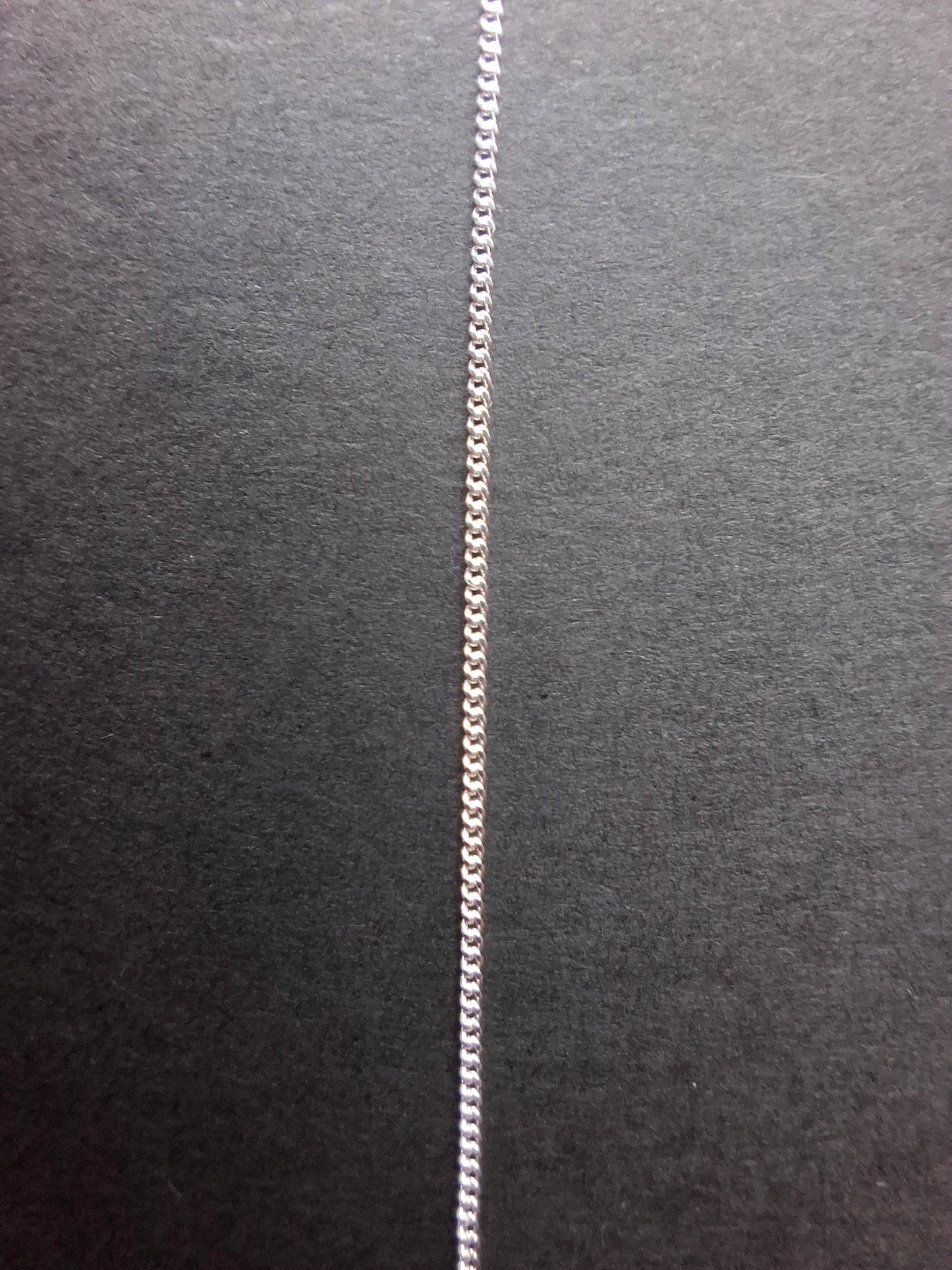 Curb Diamond cut, 0.9mm, 20 inch, 925 Silver CHAIN (Ref: chain-4)