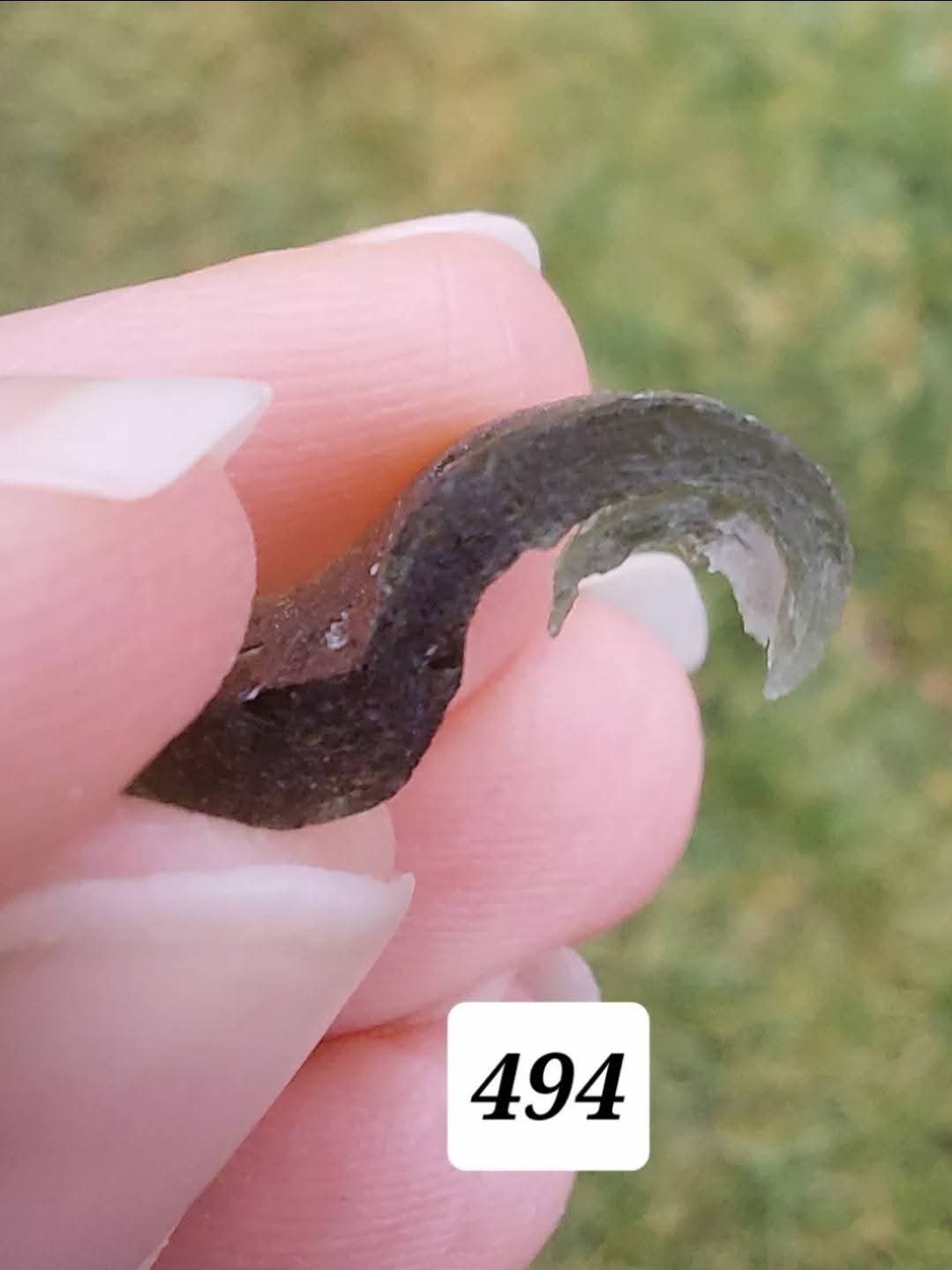 Moldavite Piece, 0.94g, Tektite (Ref: 494)