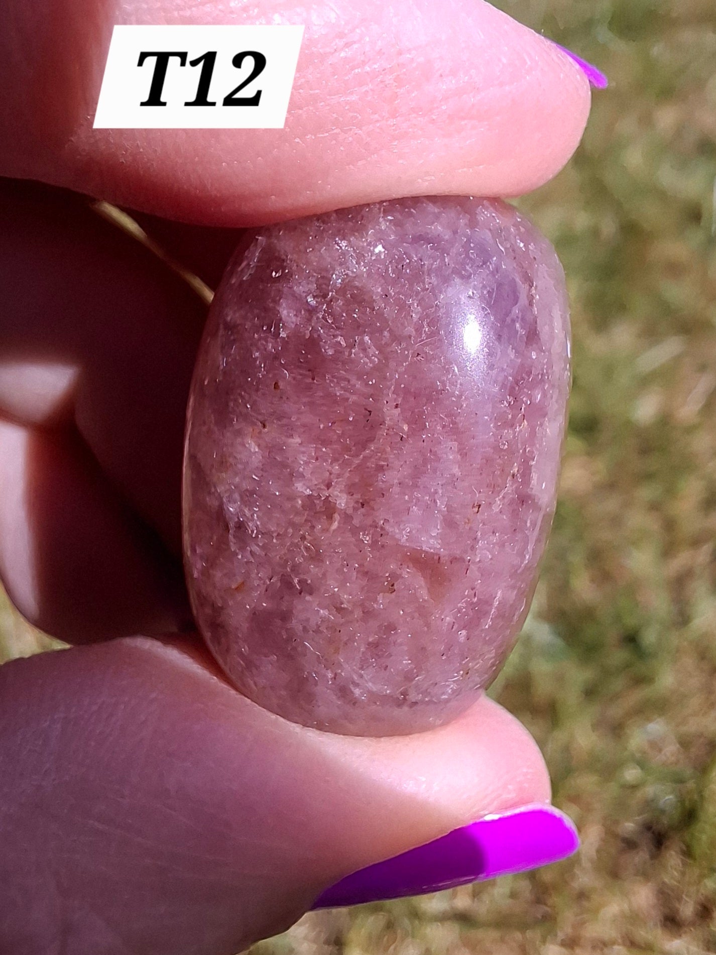 Strawberry Quartz, Tumble Stone, Crystal (Ref: T12)