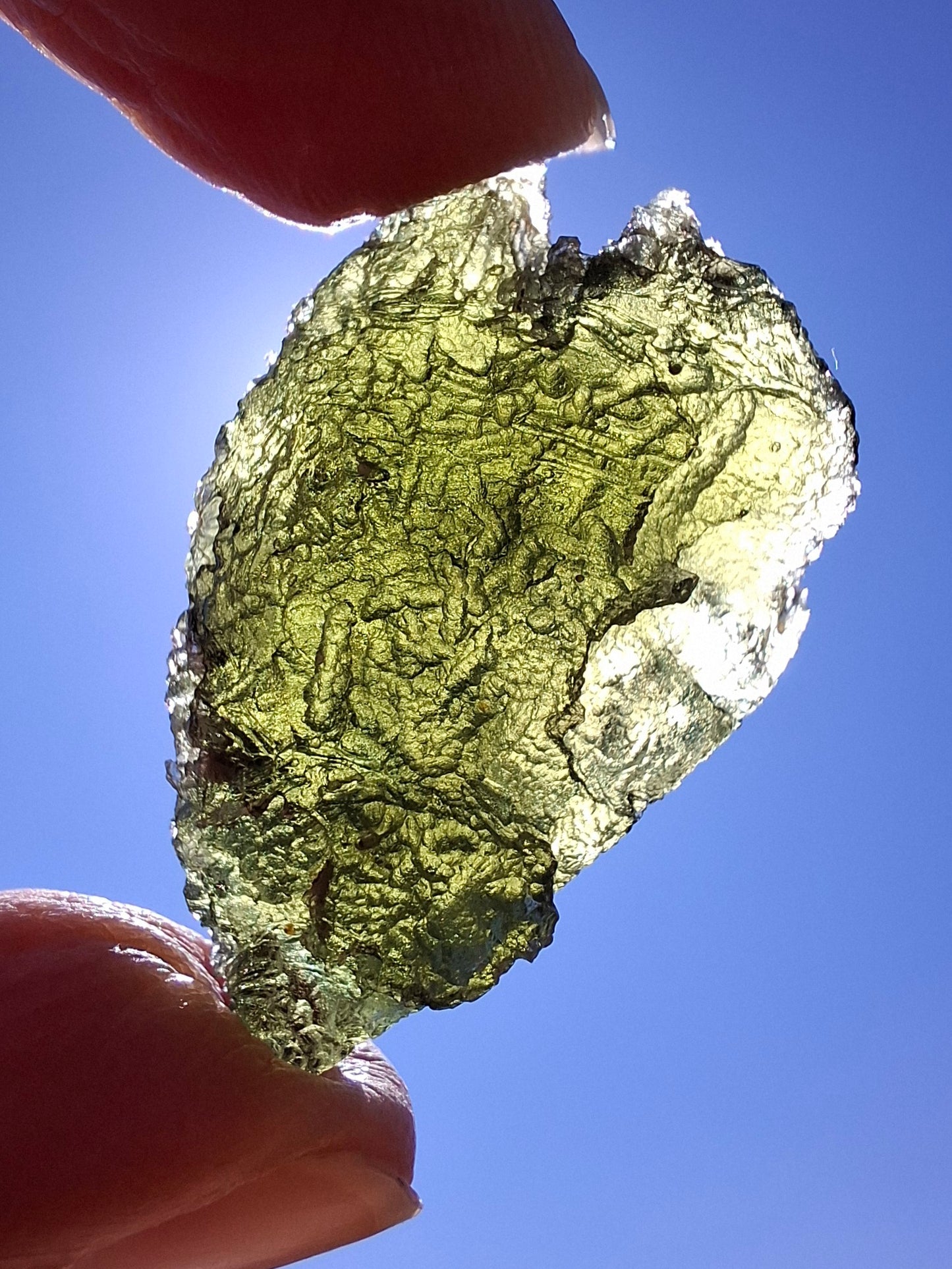 Moldavite Piece, JAKULE, 10.05g, Tektite (Ref: 1174)