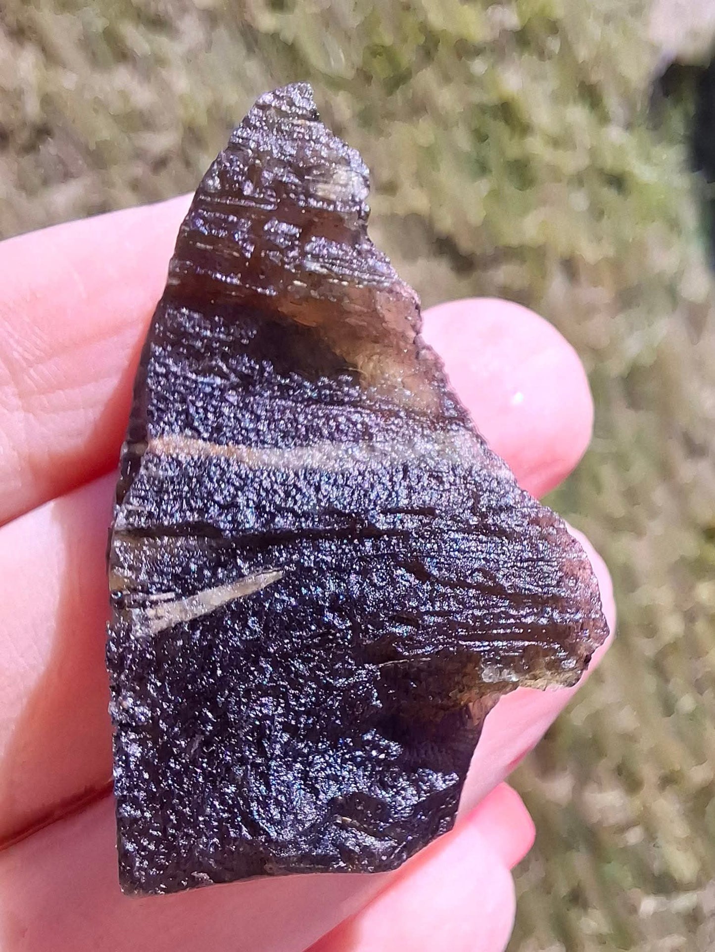 Moldavite Piece, JAKULE, 11.71g, Tektite (Ref: 1173)