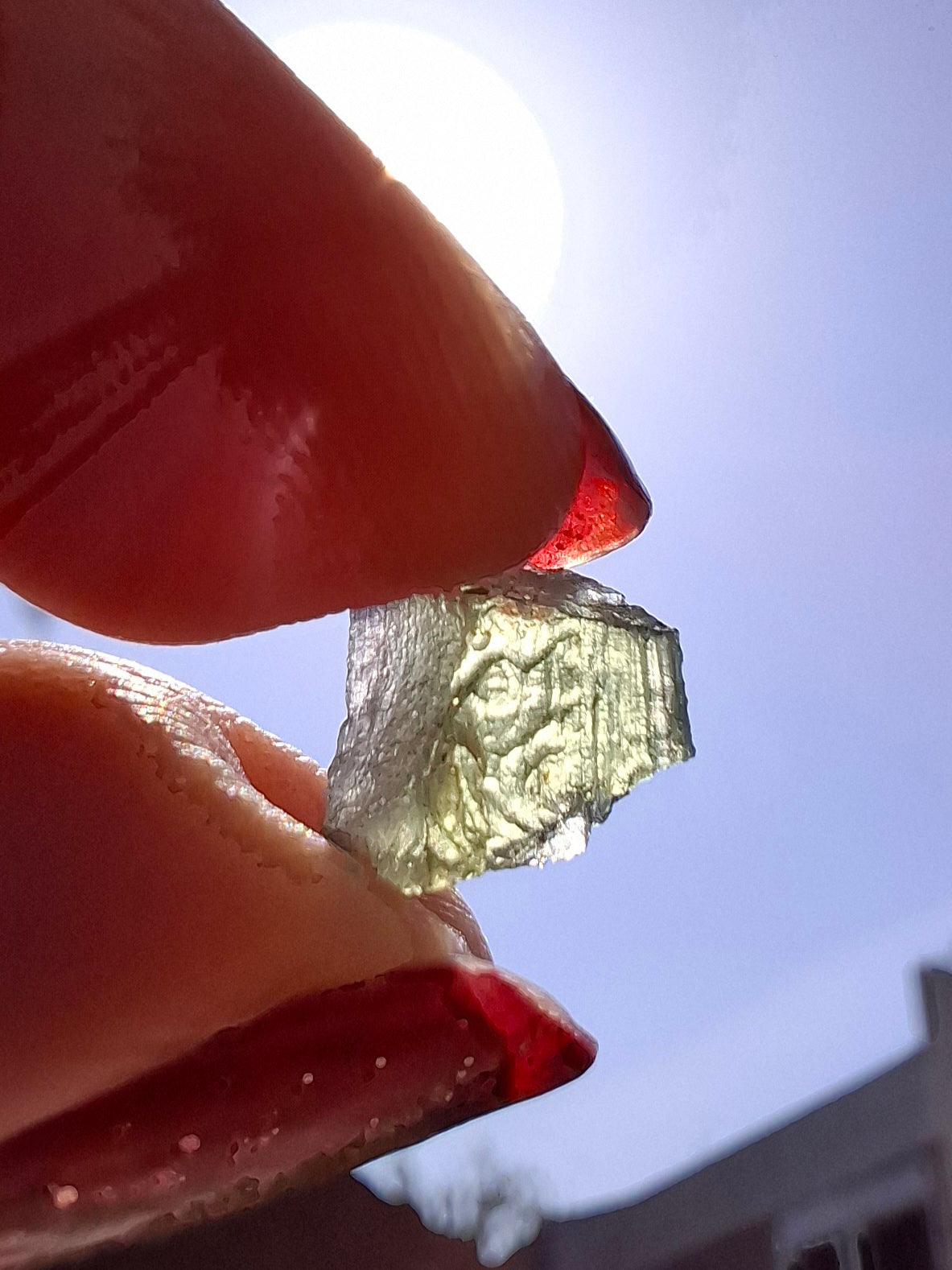 Moldavite small Piece, 0.37g, Tektite (Ref: 1478)