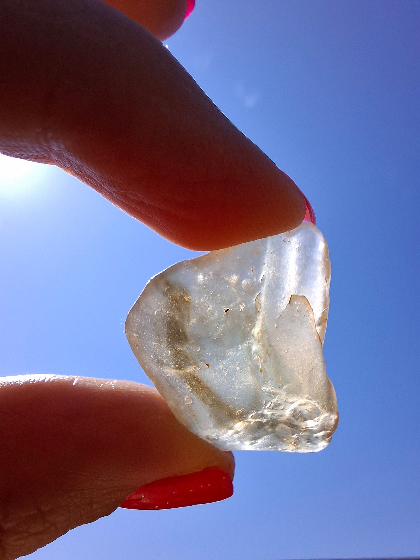 Libyan Desert Glass (darker) Piece, 7.73g, Tektite (Ref: L1374)