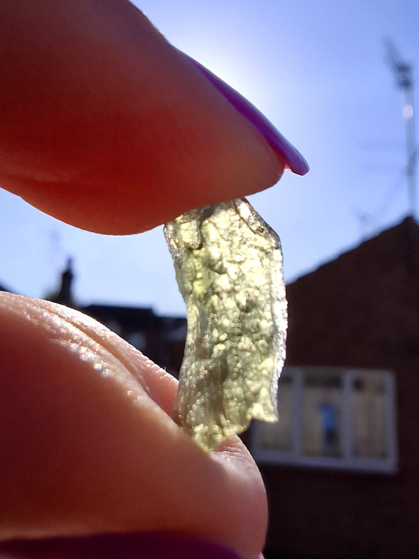 Moldavite Piece, 0.49g, Tektite (Ref: 1452)