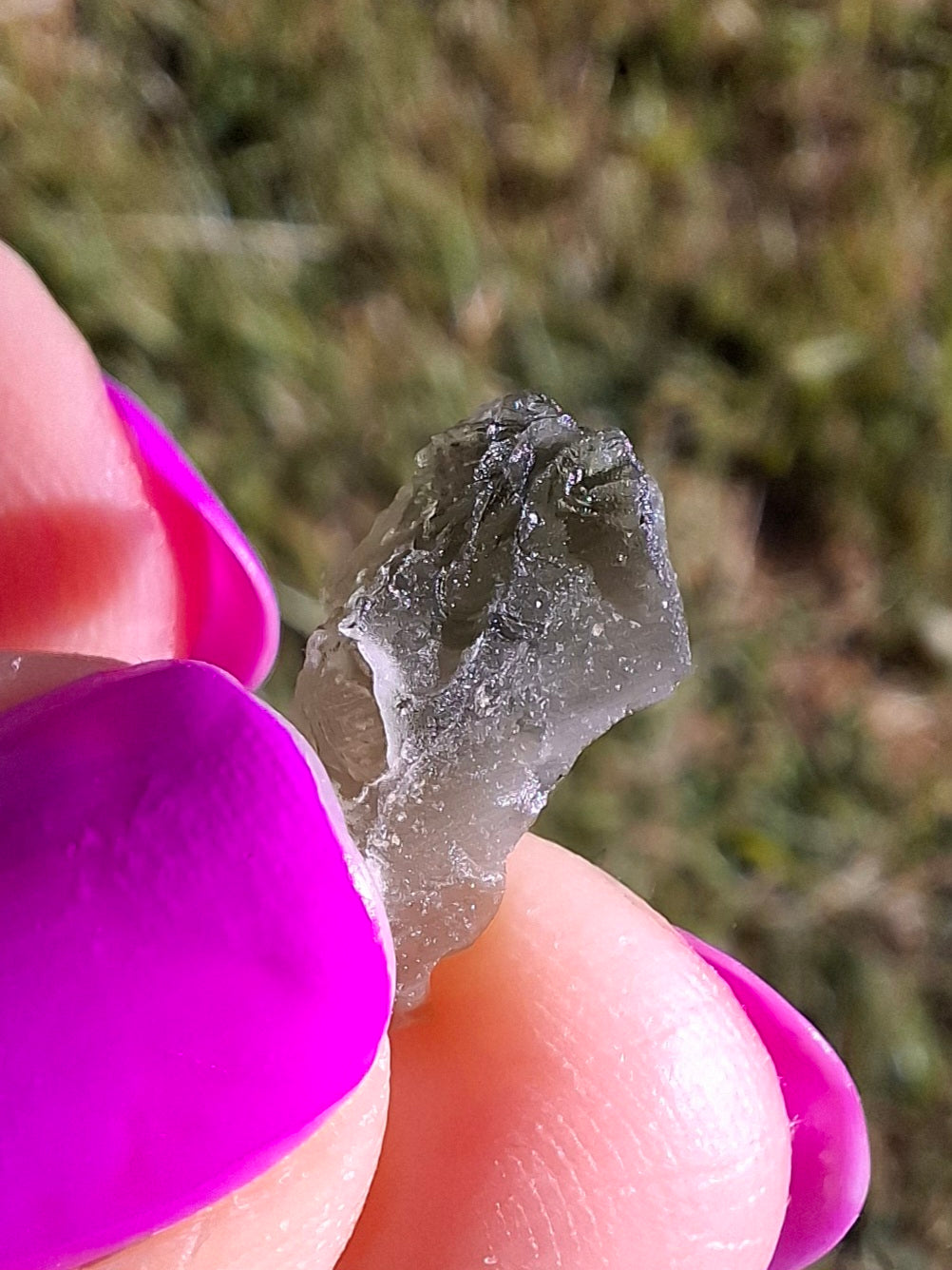 Moldavite Piece, 0.63g, Tektite (Ref: 1447)