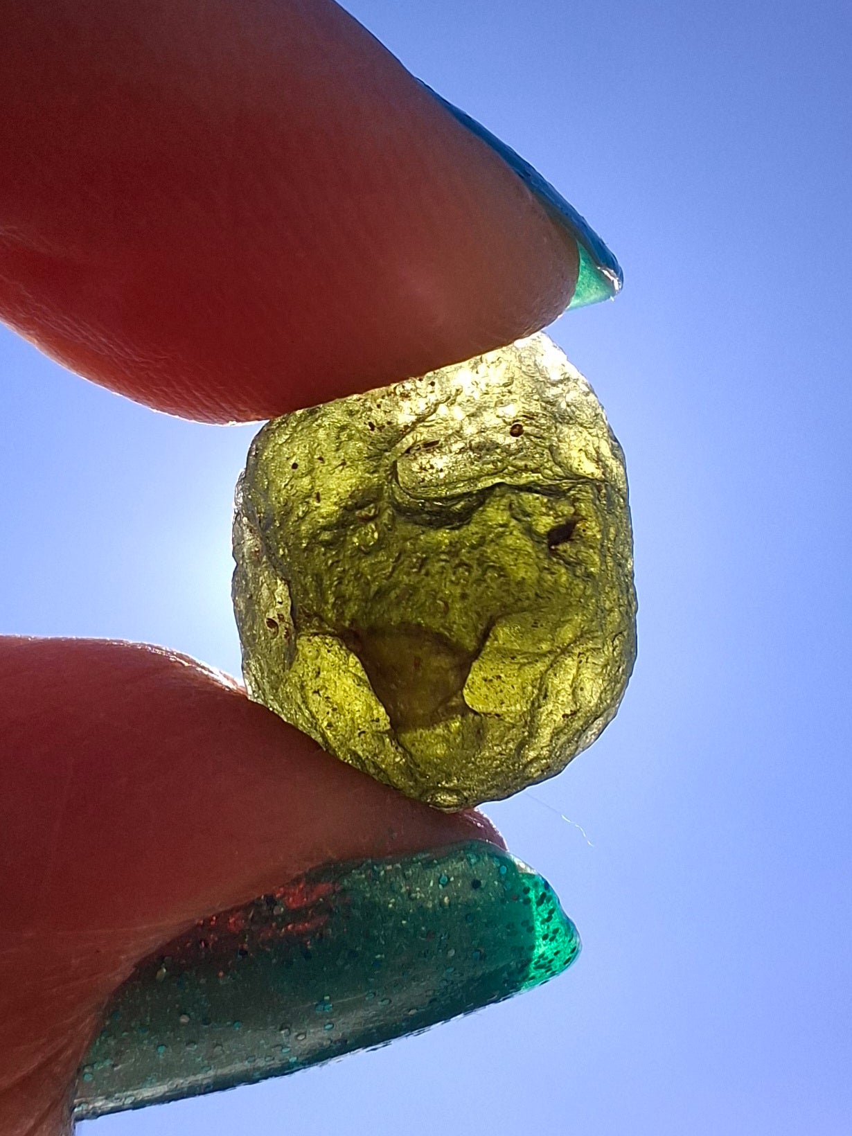 Moldavite Piece, 2.34g, Tektite (Ref: 1414)