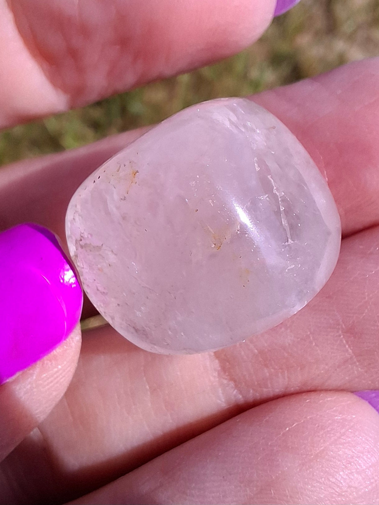 Clear Quartz, Tumble Stone, Crystal 🌈 (Ref: T26)