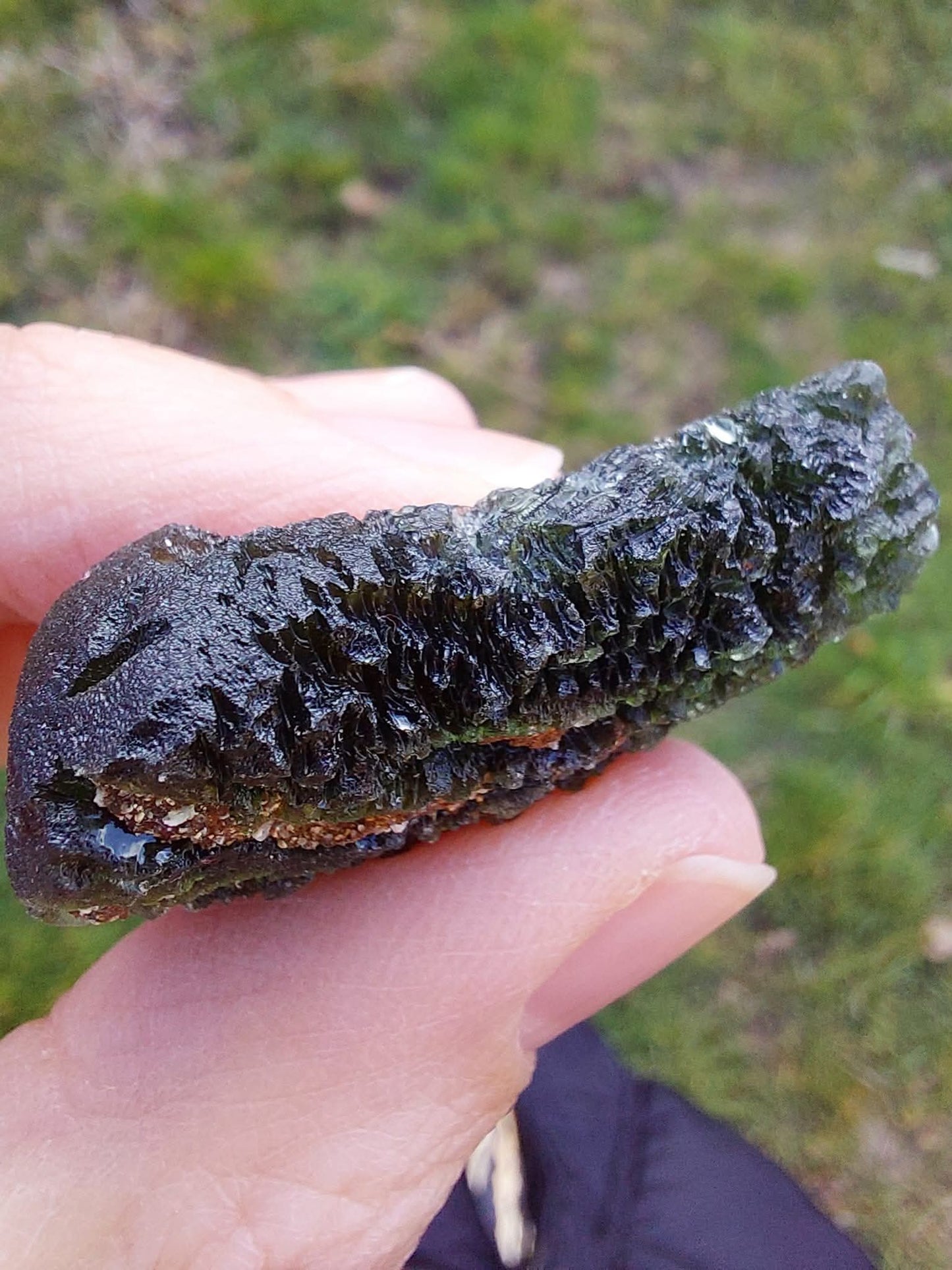 Moldavite Piece, NOVA HOSPODA, 18.15g, Tektite (Ref: 1041)