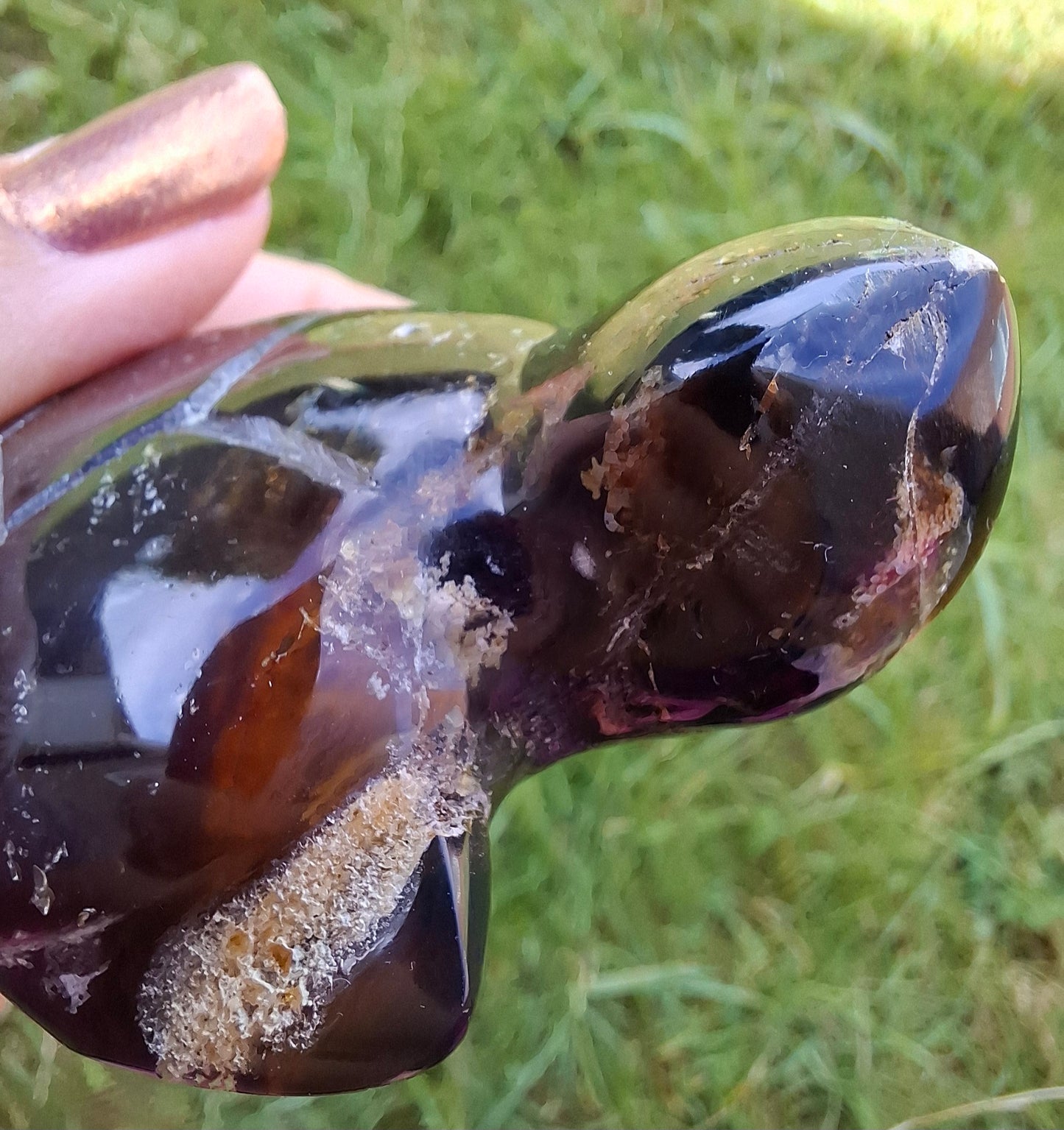 Red Amber Turtle, 56.87g, Carving, Fossil (Ref: TT2)