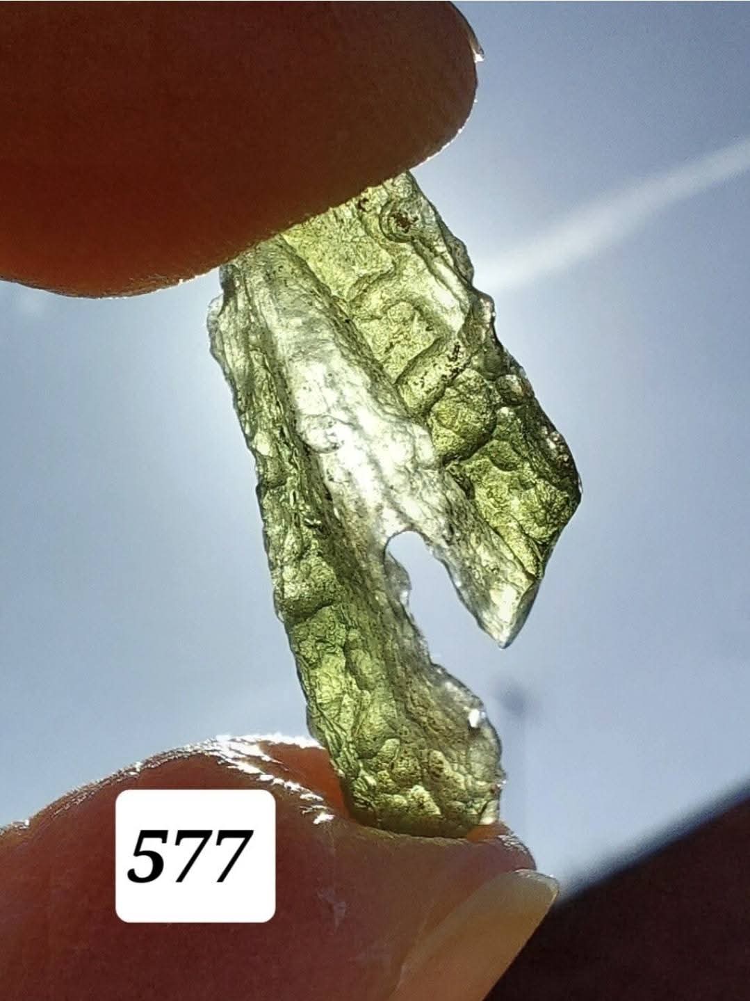 Moldavite Piece, 1.09g, Tektite (Ref: 577)